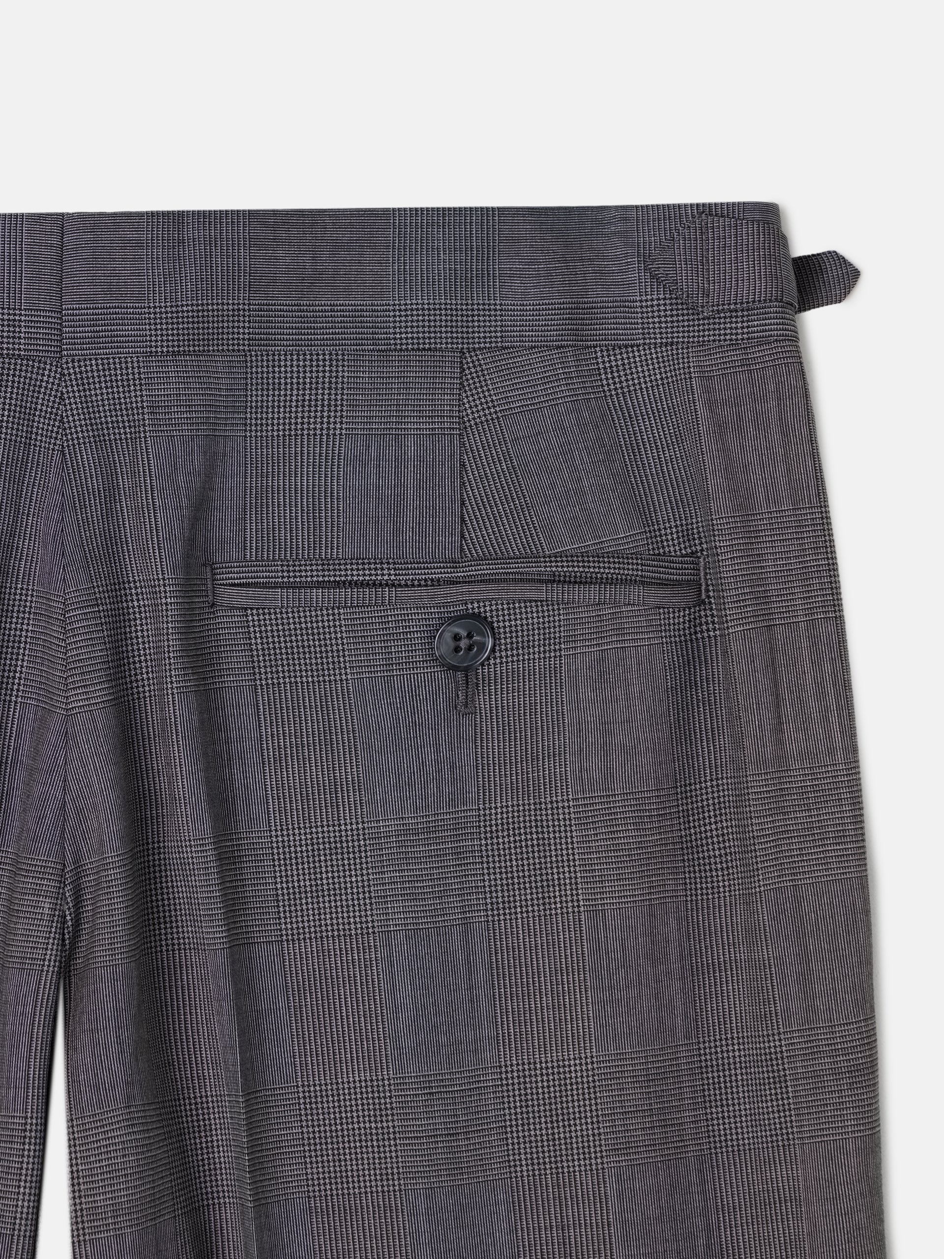 Pantalon traje clasico principe de gales gris