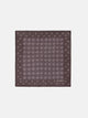 Brown geometric pattern handkerchief