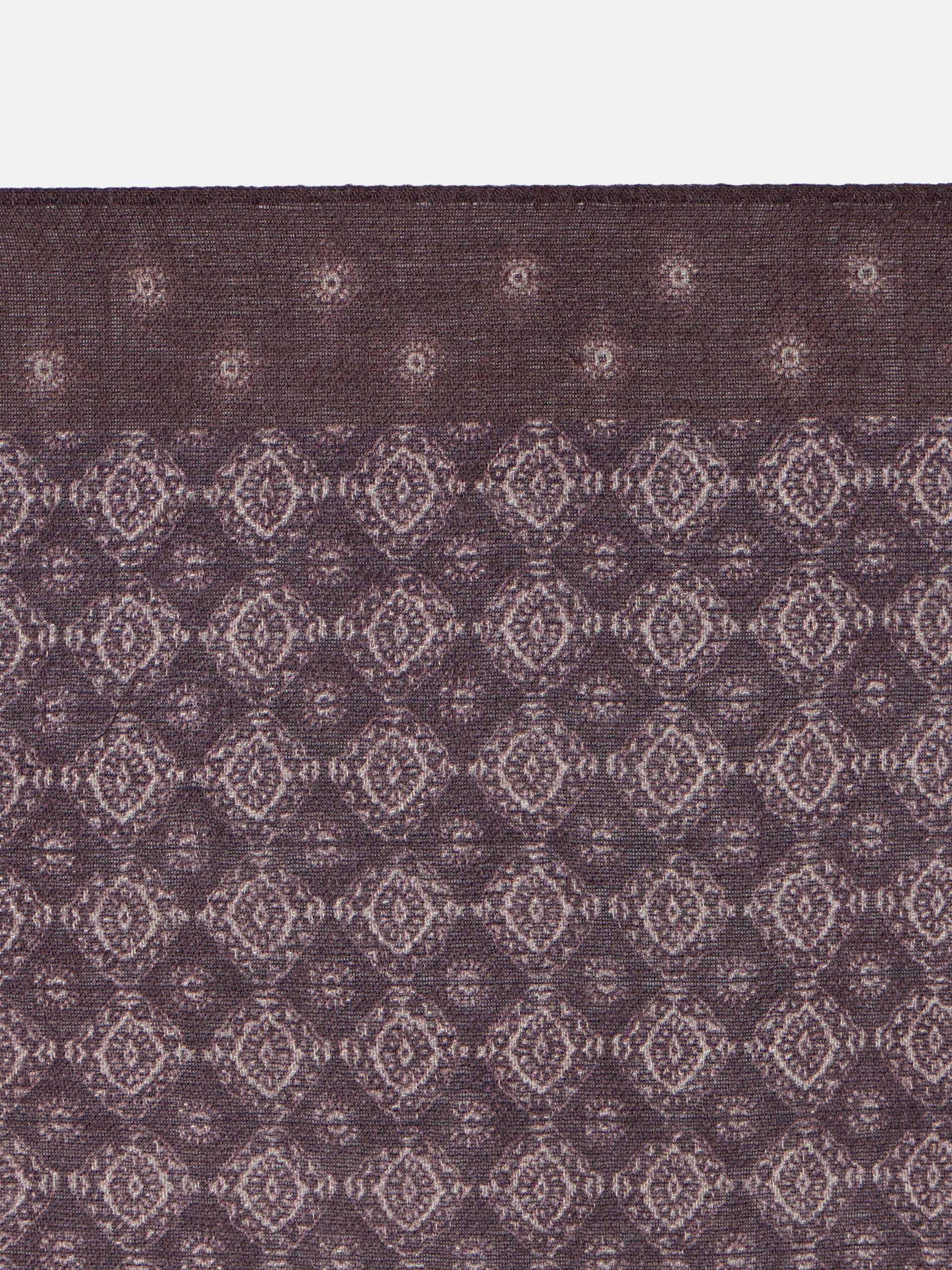 Brown geometric pattern handkerchief