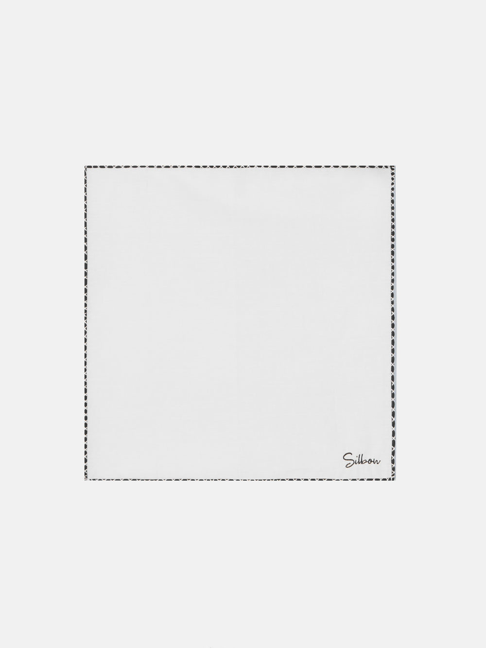 Pañuelo raqueta perfil pespunte blanco