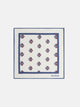 Foulard losanges raquettes crème