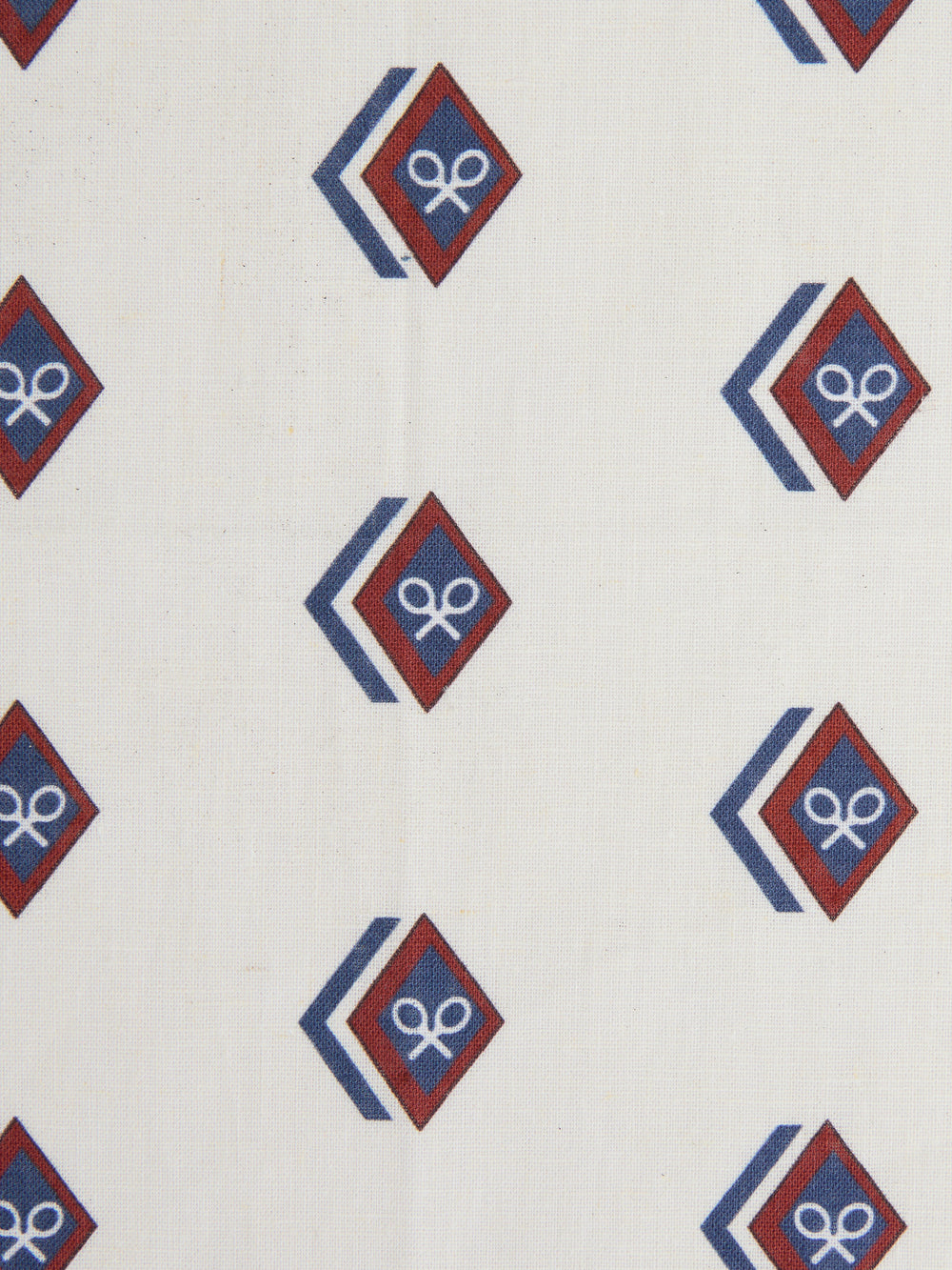 Foulard losanges raquettes crème