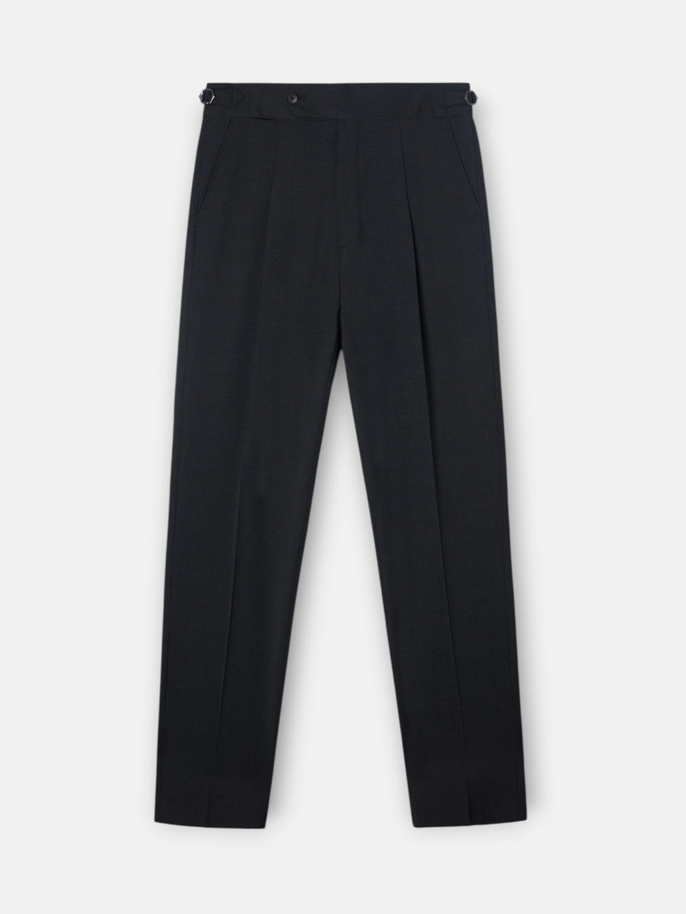 Pantalon habillé à pinces gris foncé