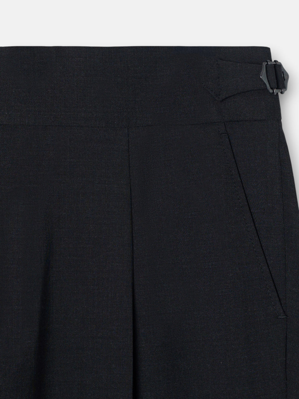 Pantalon habillé à pinces gris foncé