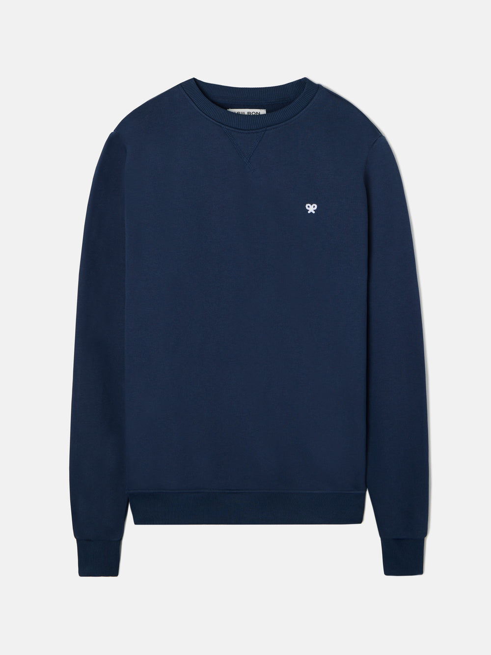 Sudadera minilogo azul marino