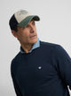 Sweat-shirt bleu marine avec mini-logo