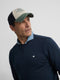 Sudadera minilogo azul marino
