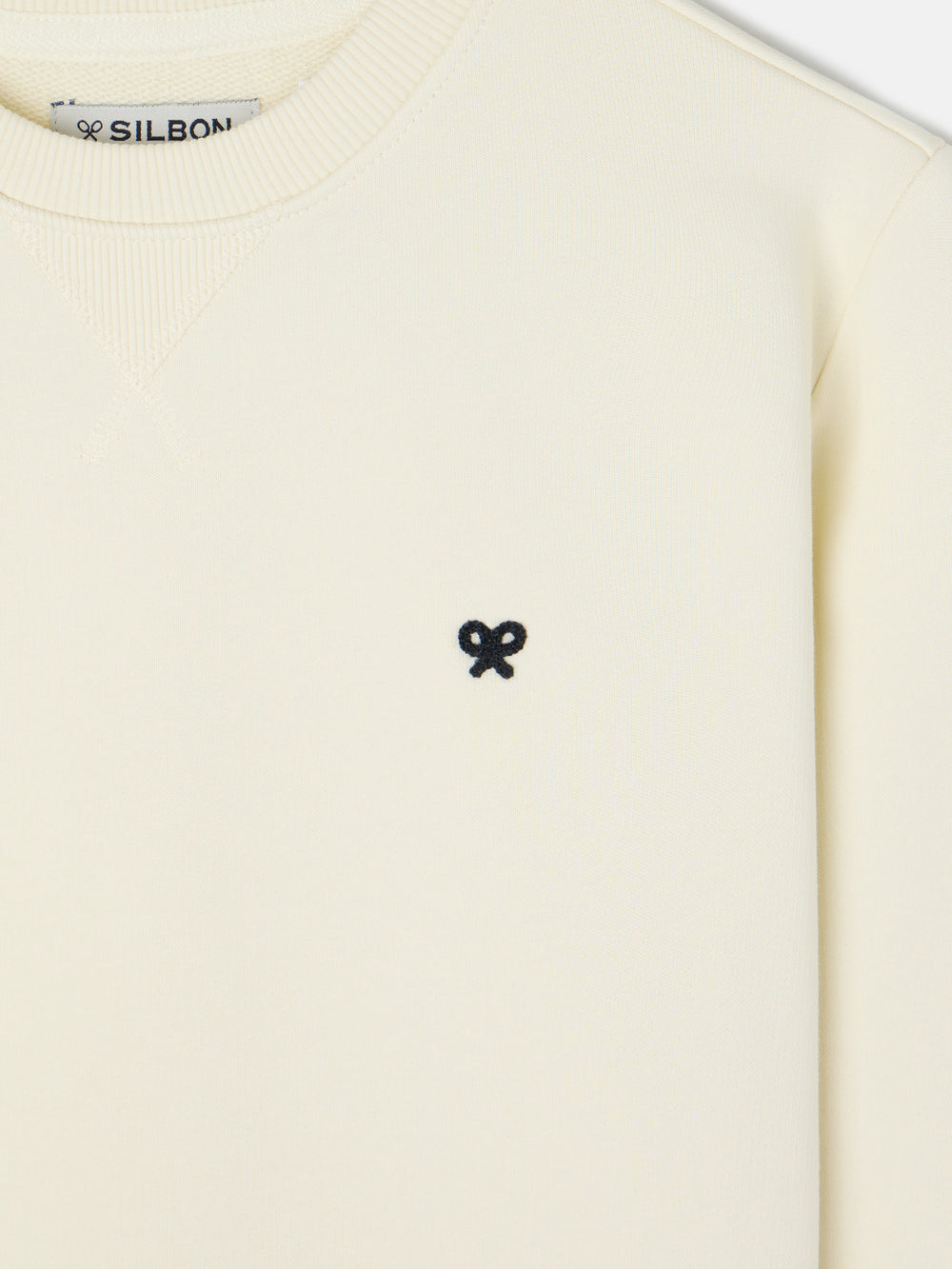 Sweatshirt minilogo creme
