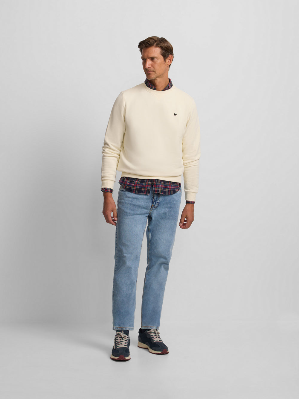 Sweatshirt minilogo creme