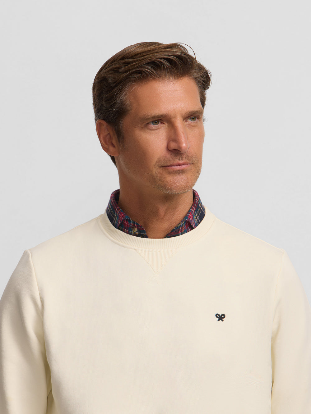 Sweatshirt minilogo creme