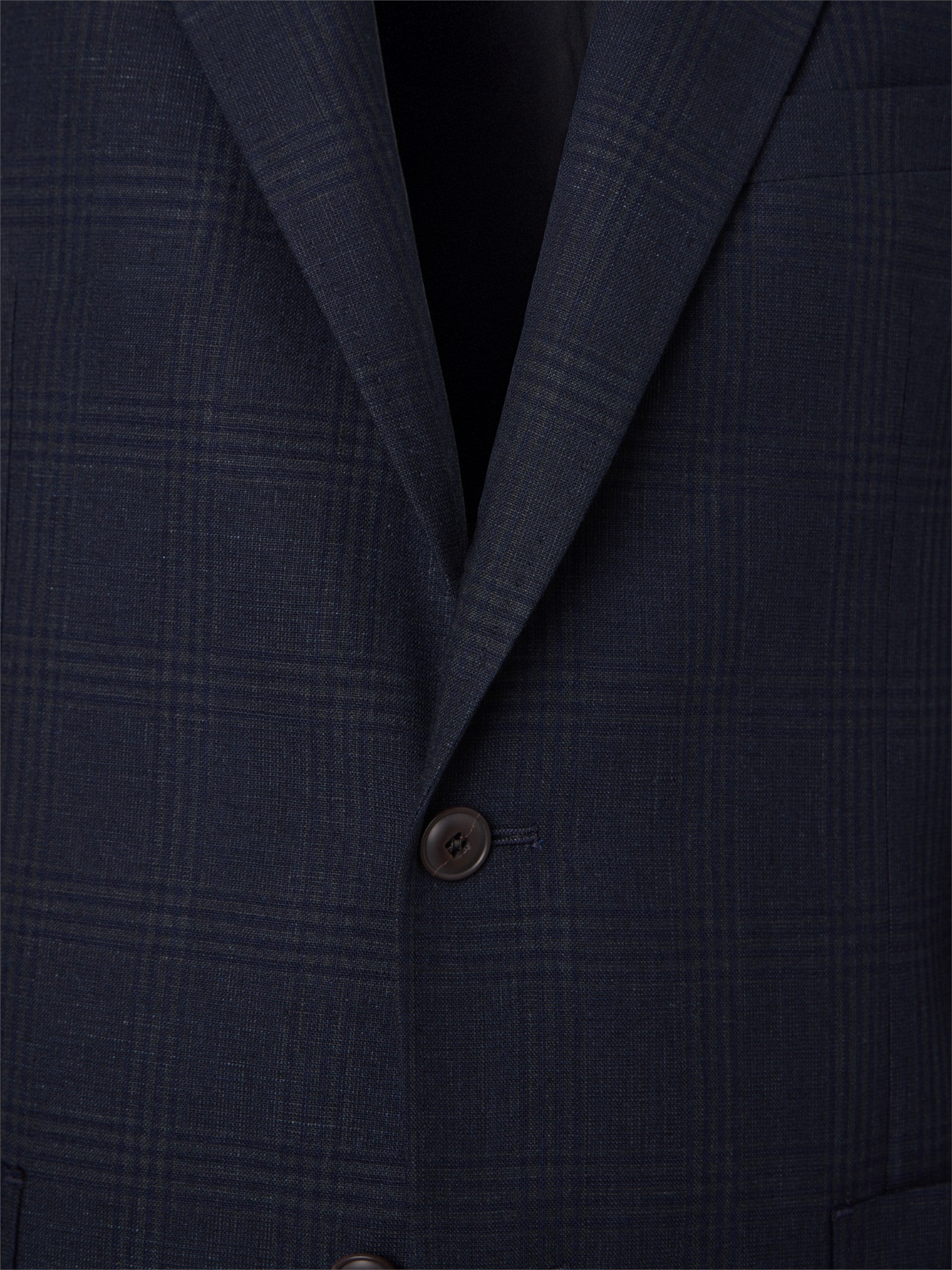 Blazer príncipe de Gales azul-marinho