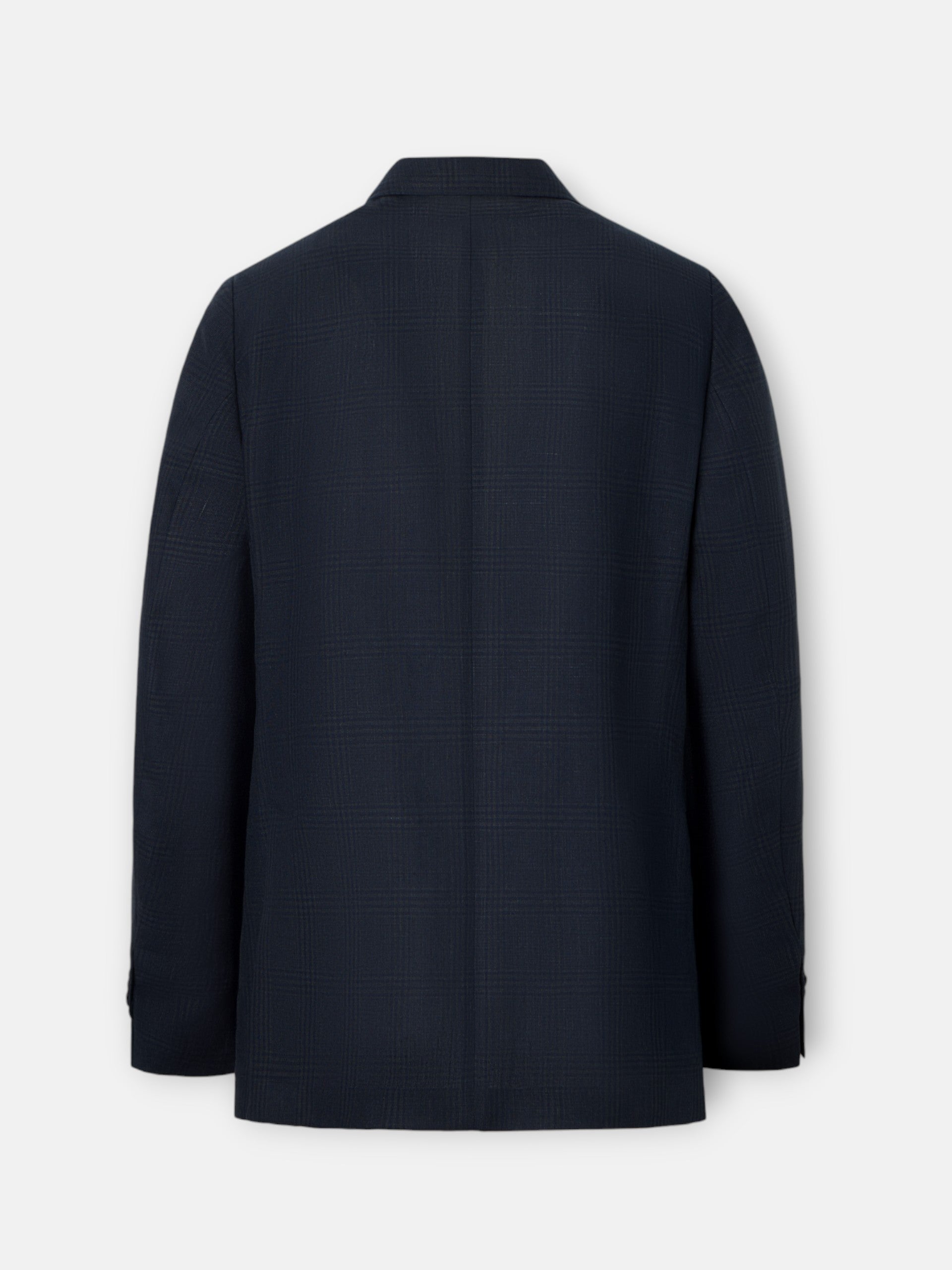 Blazer príncipe de Gales azul-marinho