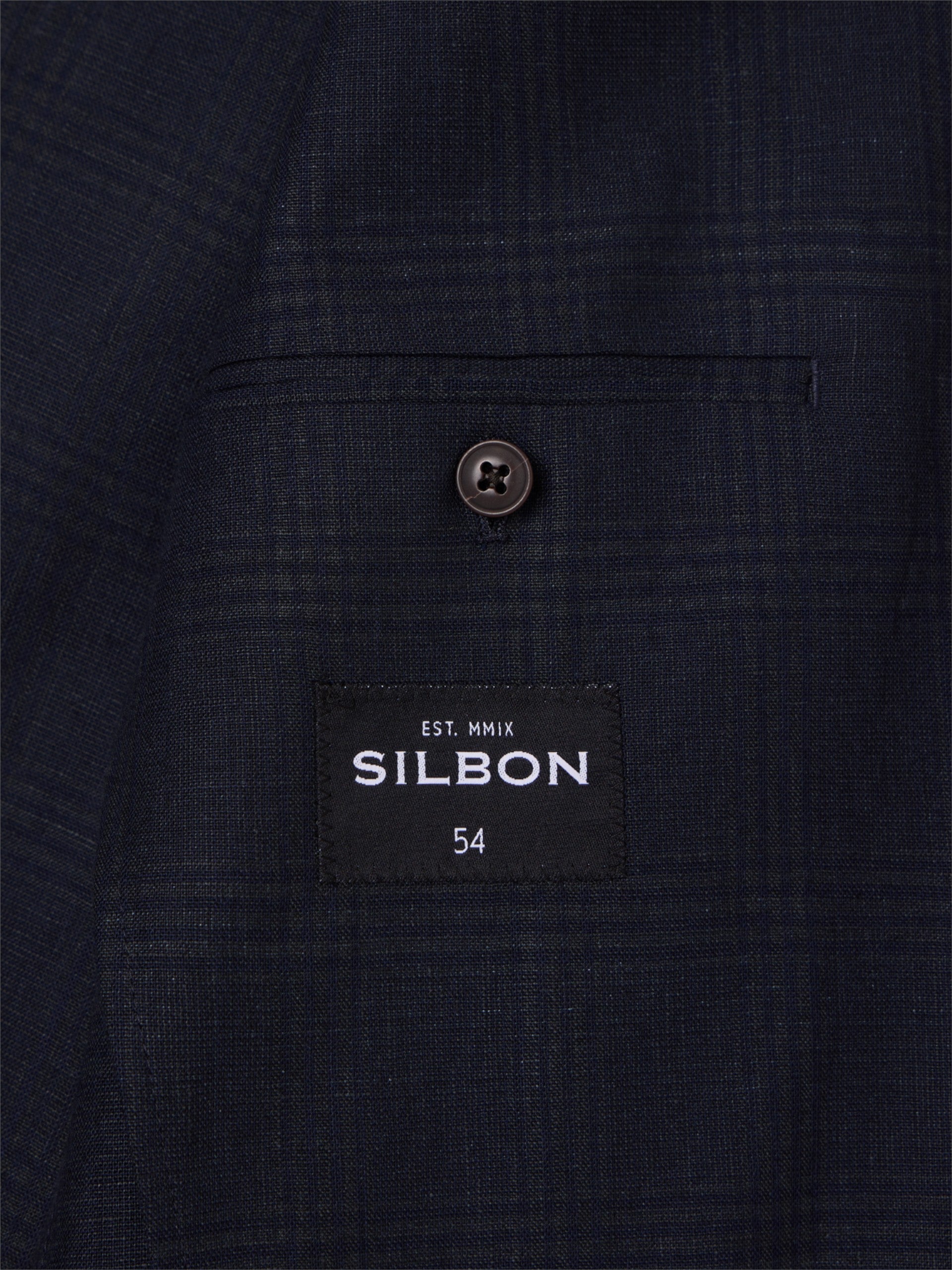 Blazer príncipe de Gales azul-marinho
