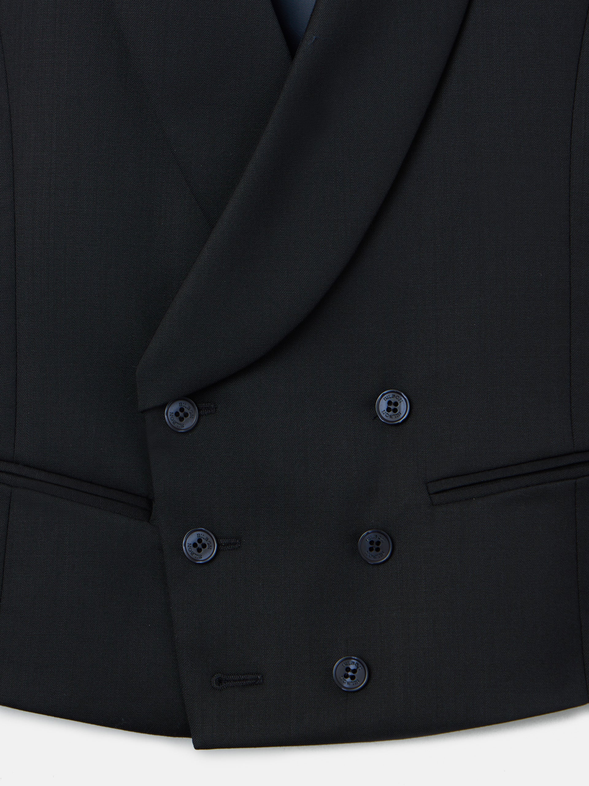 Chaleco vestir stretch cuello redondo negro
