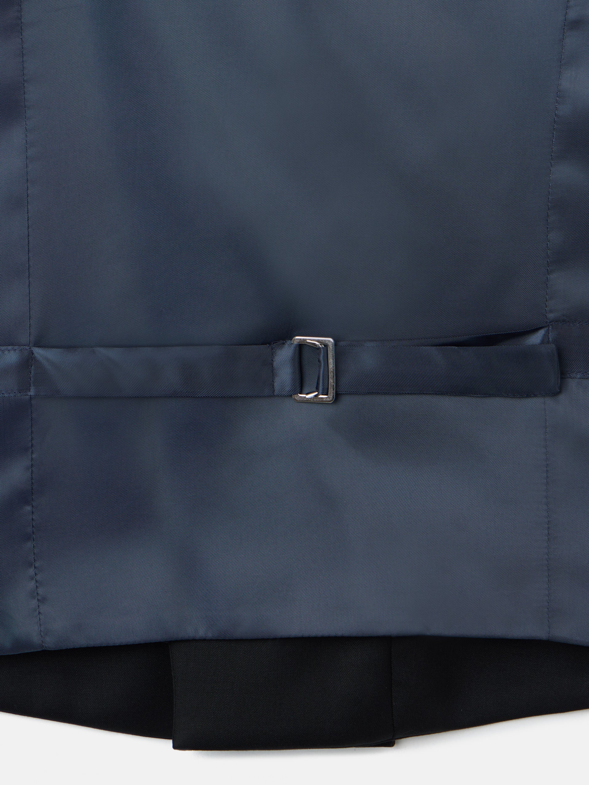 Chaleco vestir stretch cuello redondo negro