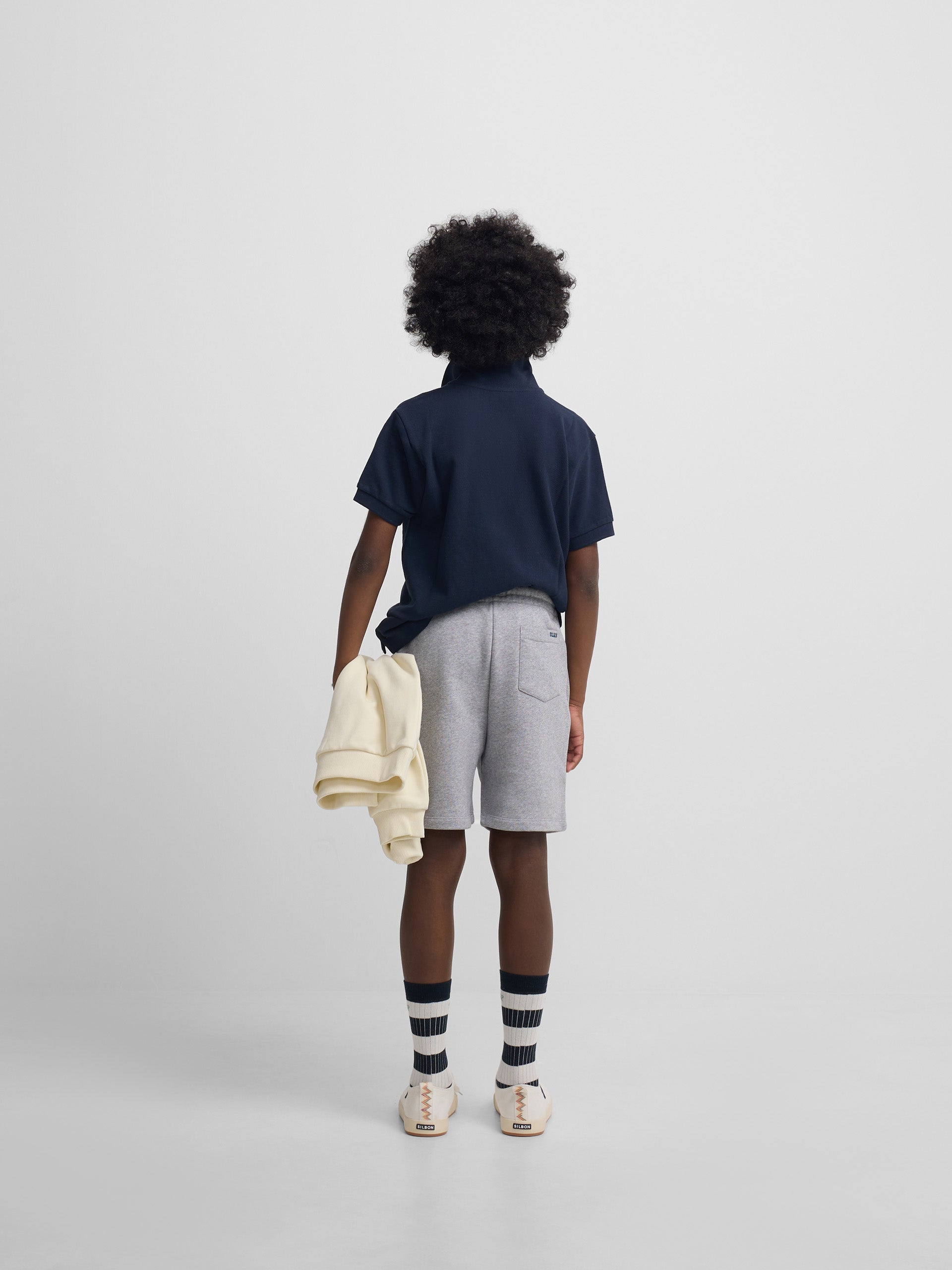 Bermuda de sport enfant grise