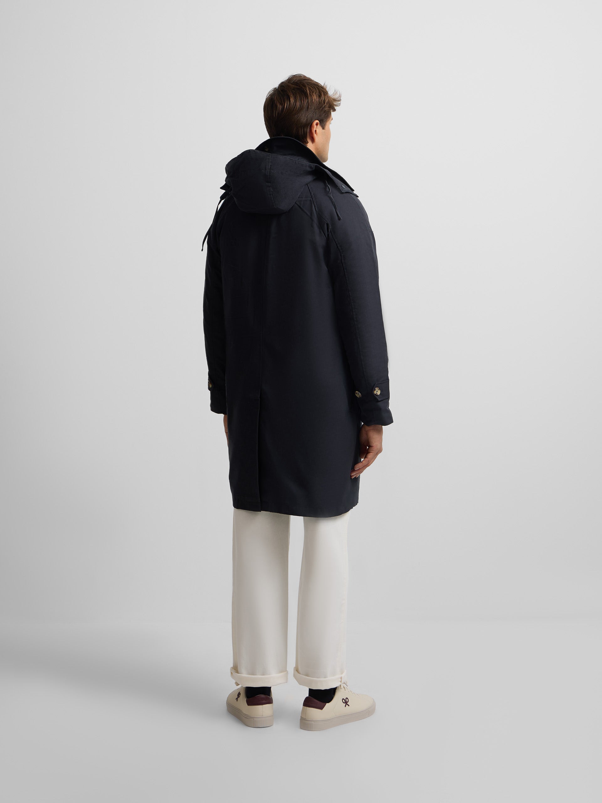 Gabardina azul marino