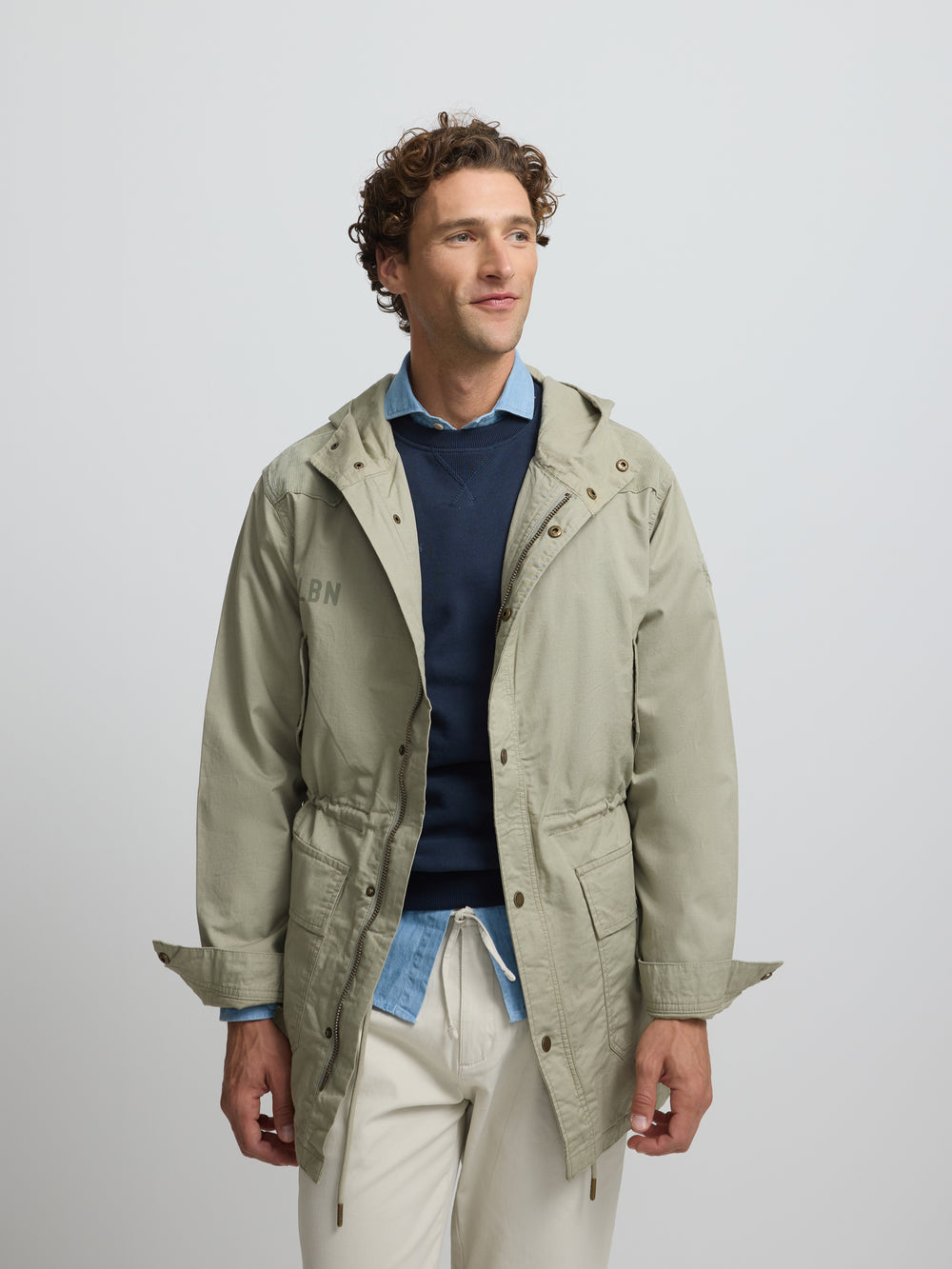 Parka garment dye verde