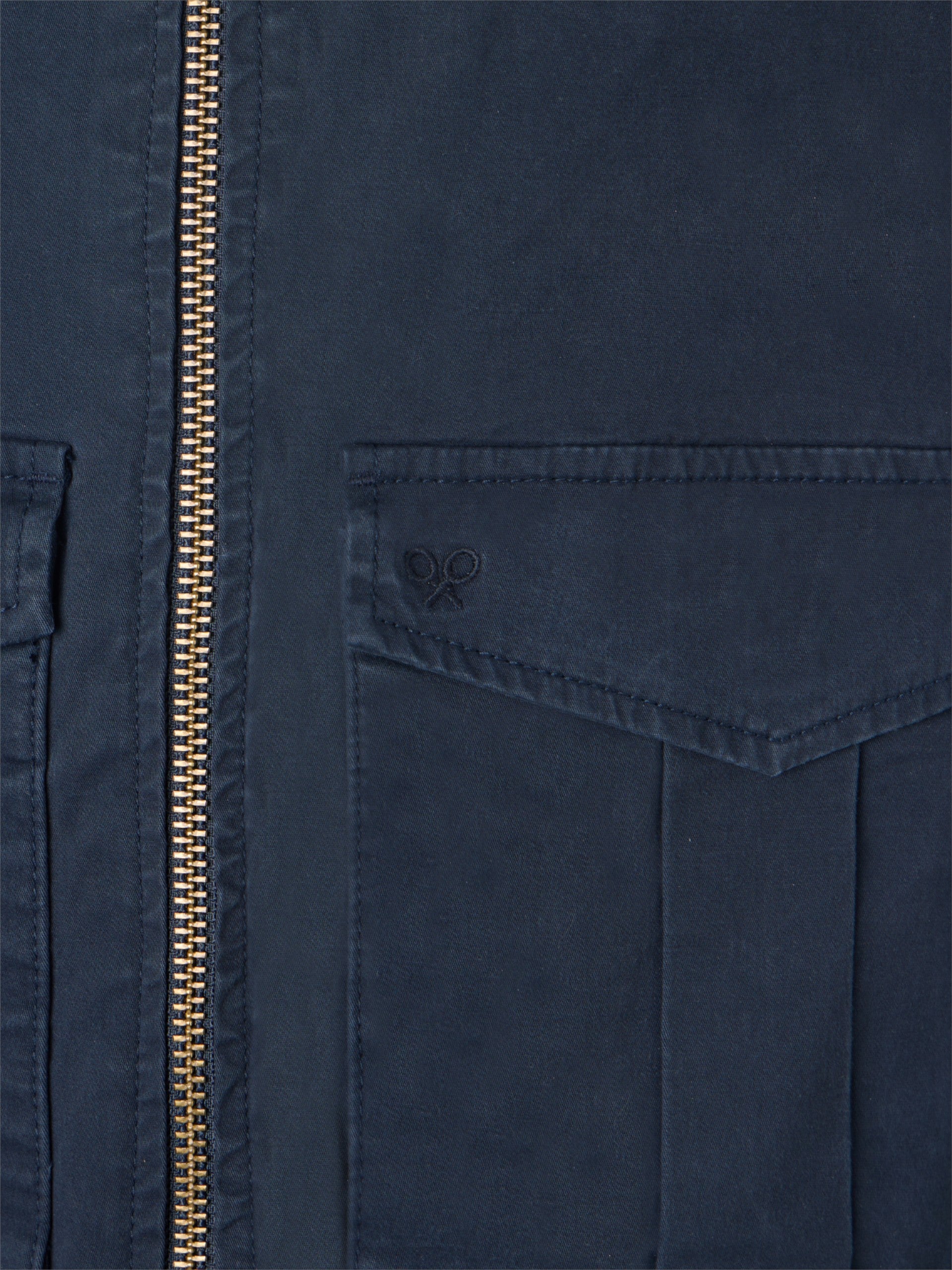 Navy blue garment dye jacket