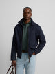 Navy blue garment dye jacket