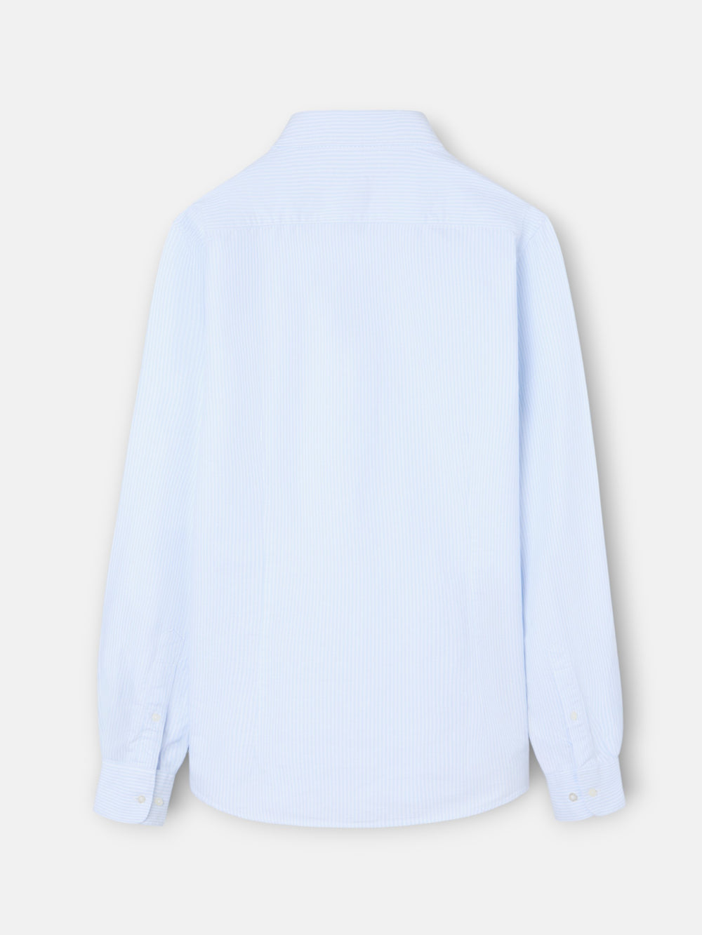 Camisa sport oxford rayas celeste