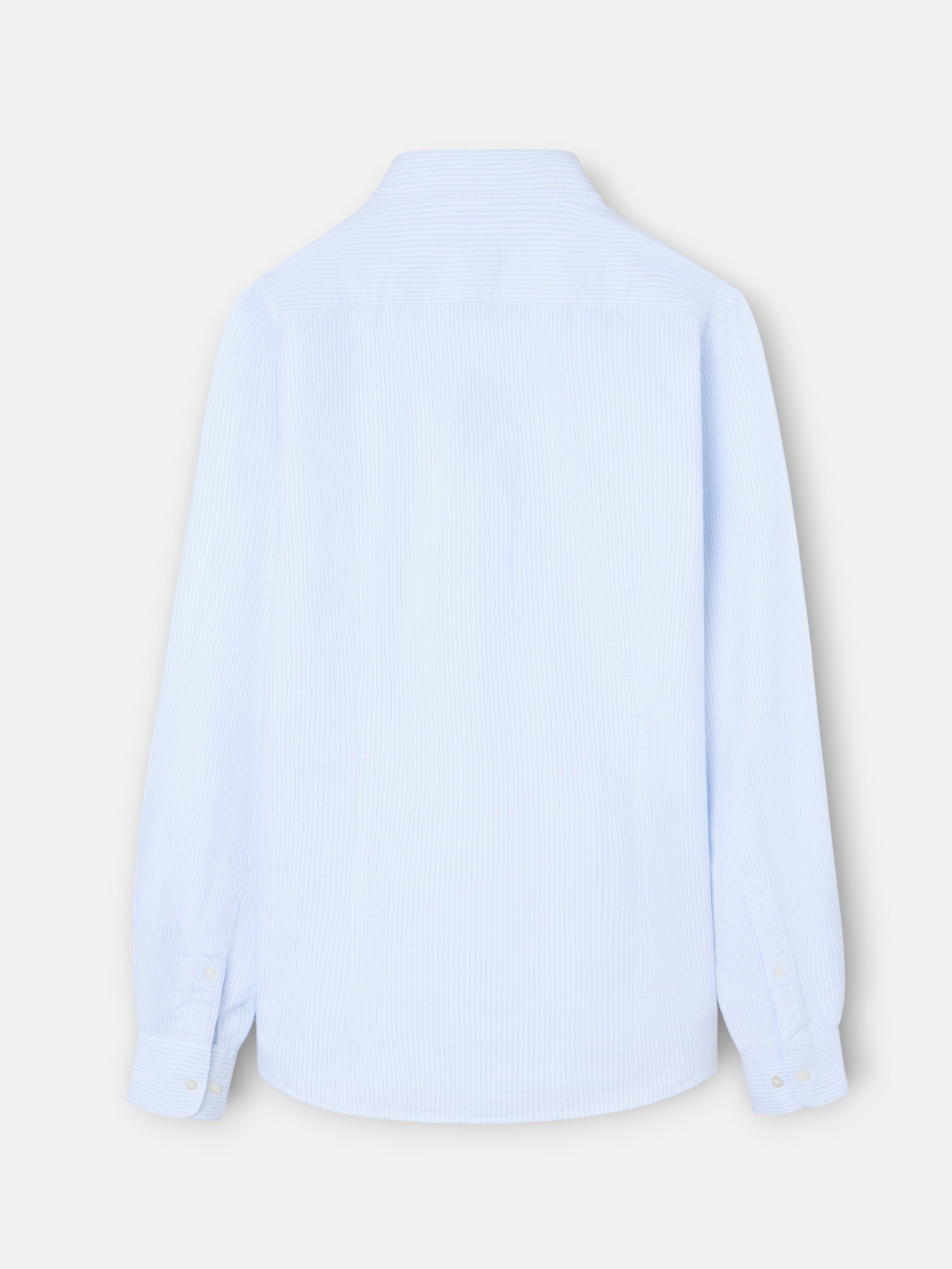 Chemise sport oxford à rayures bleu ciel