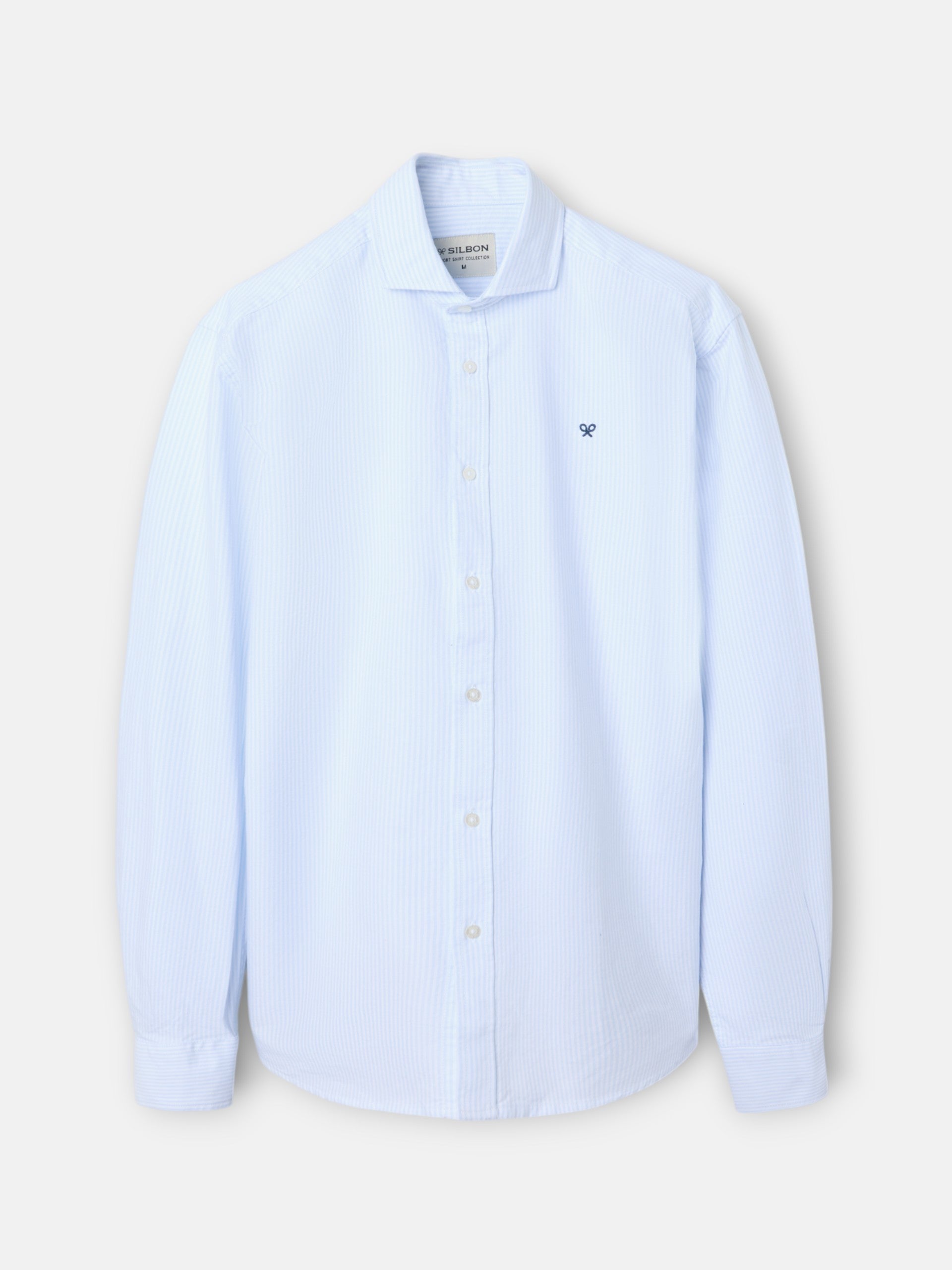 Camisa sport oxford cutaway raya celeste