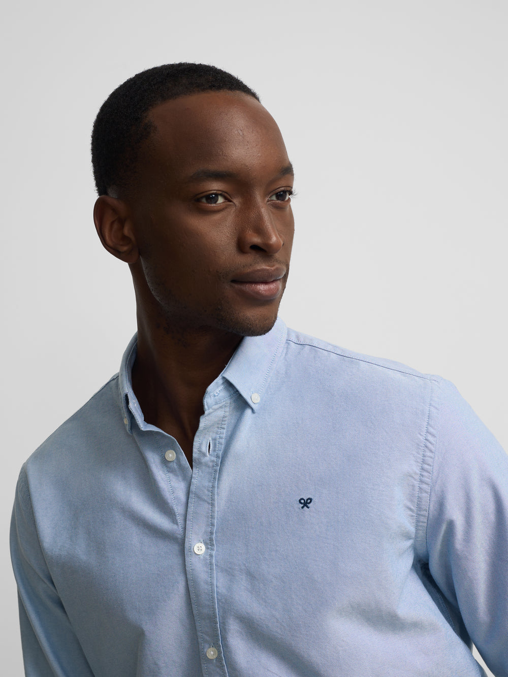 Chemise sport oxford raquette bleu moyen