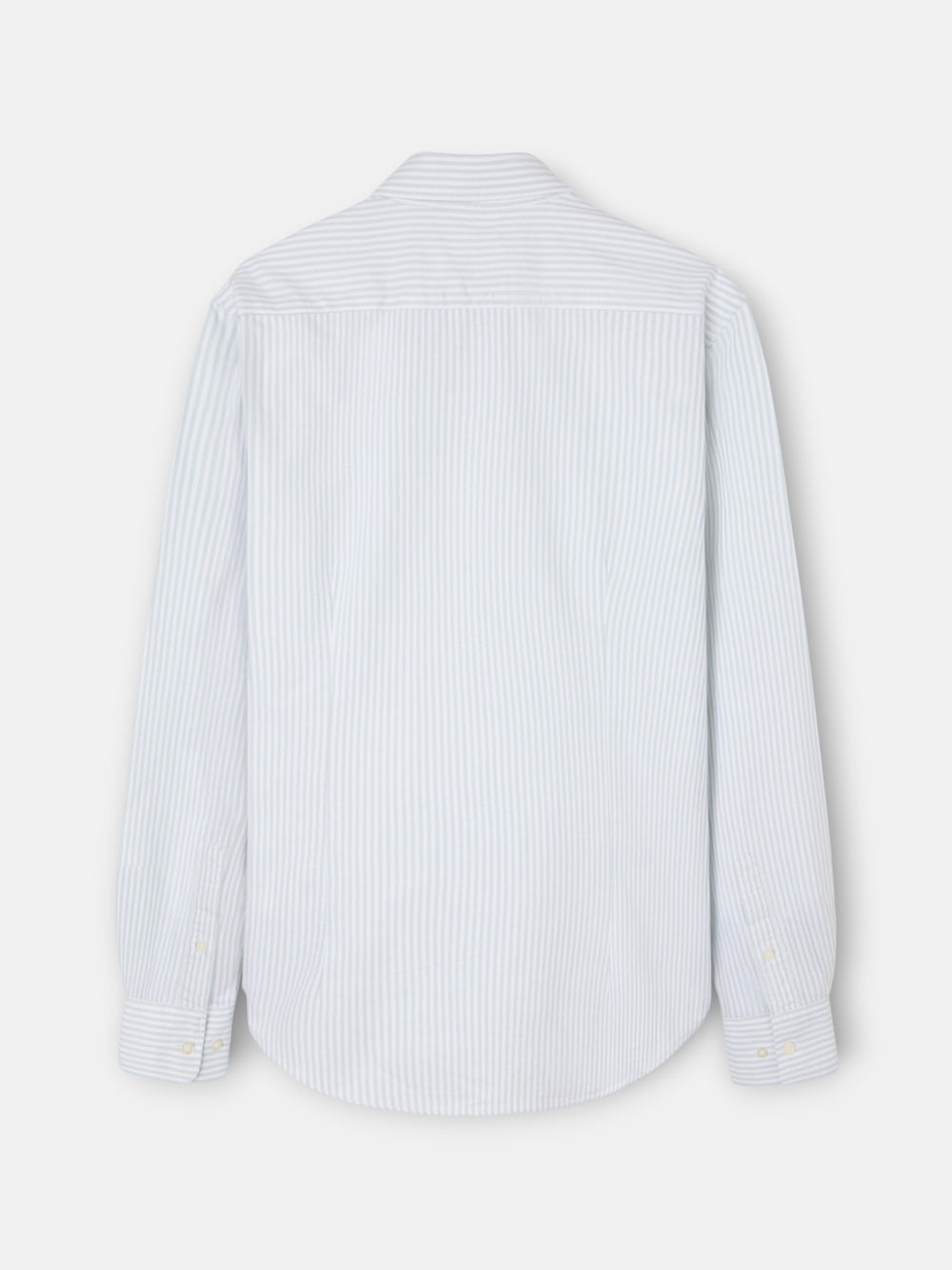 Chemise sport oxford raquette à larges rayures vertes
