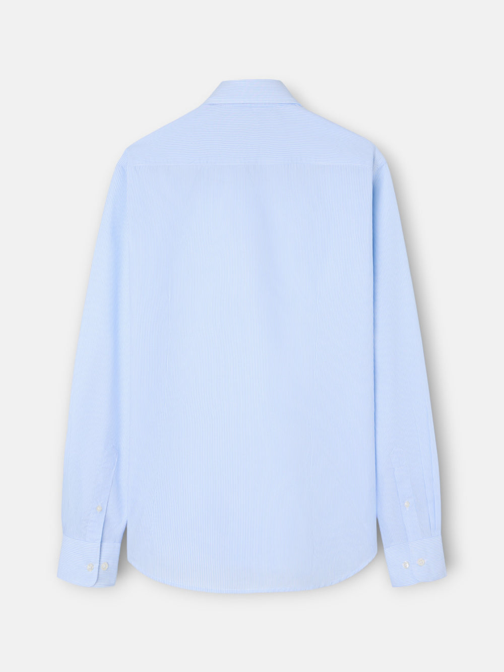 Chemise sport classique à rayures bleu ciel
