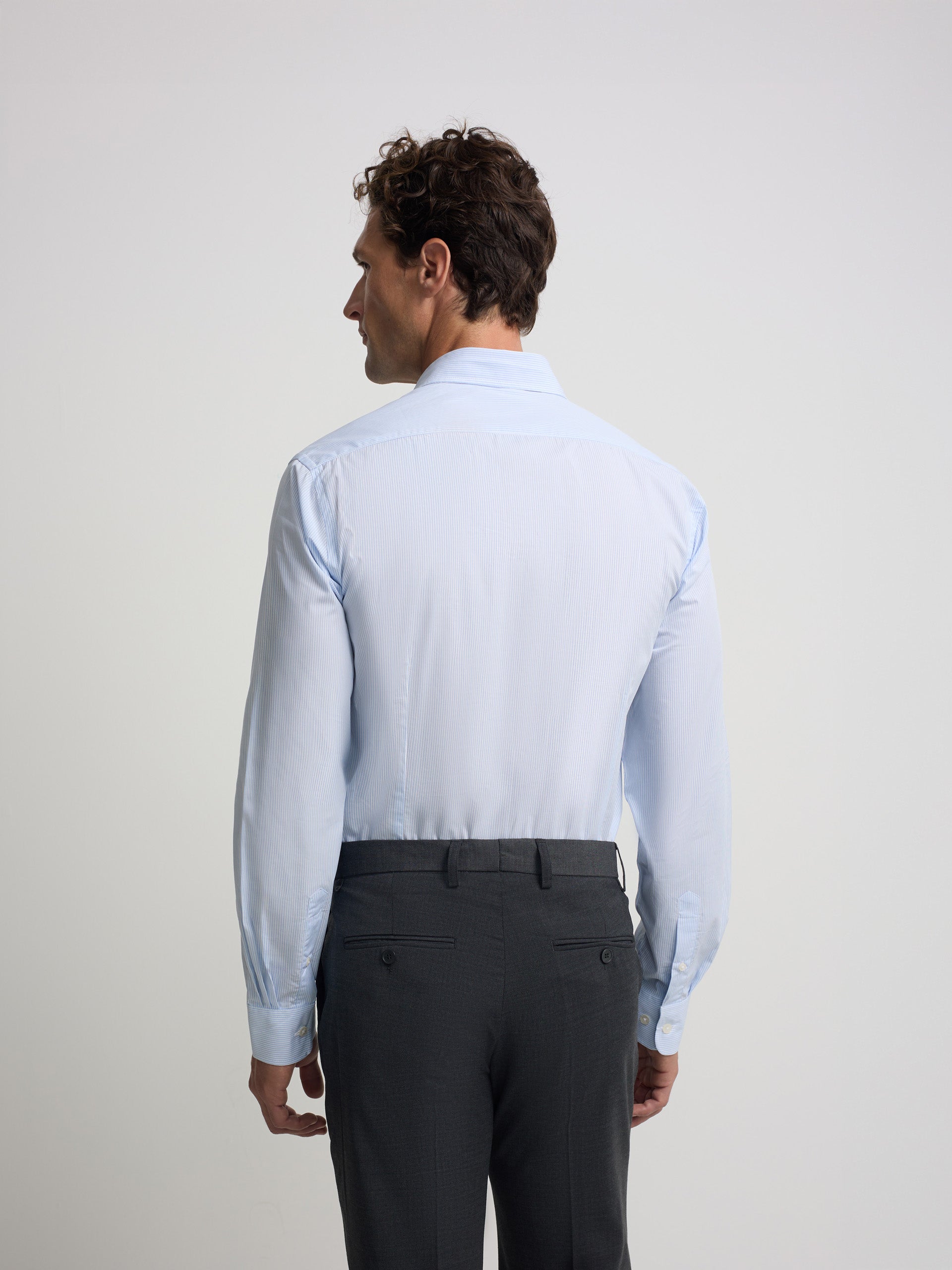 Chemise habillée à structure bleu ciel clair
