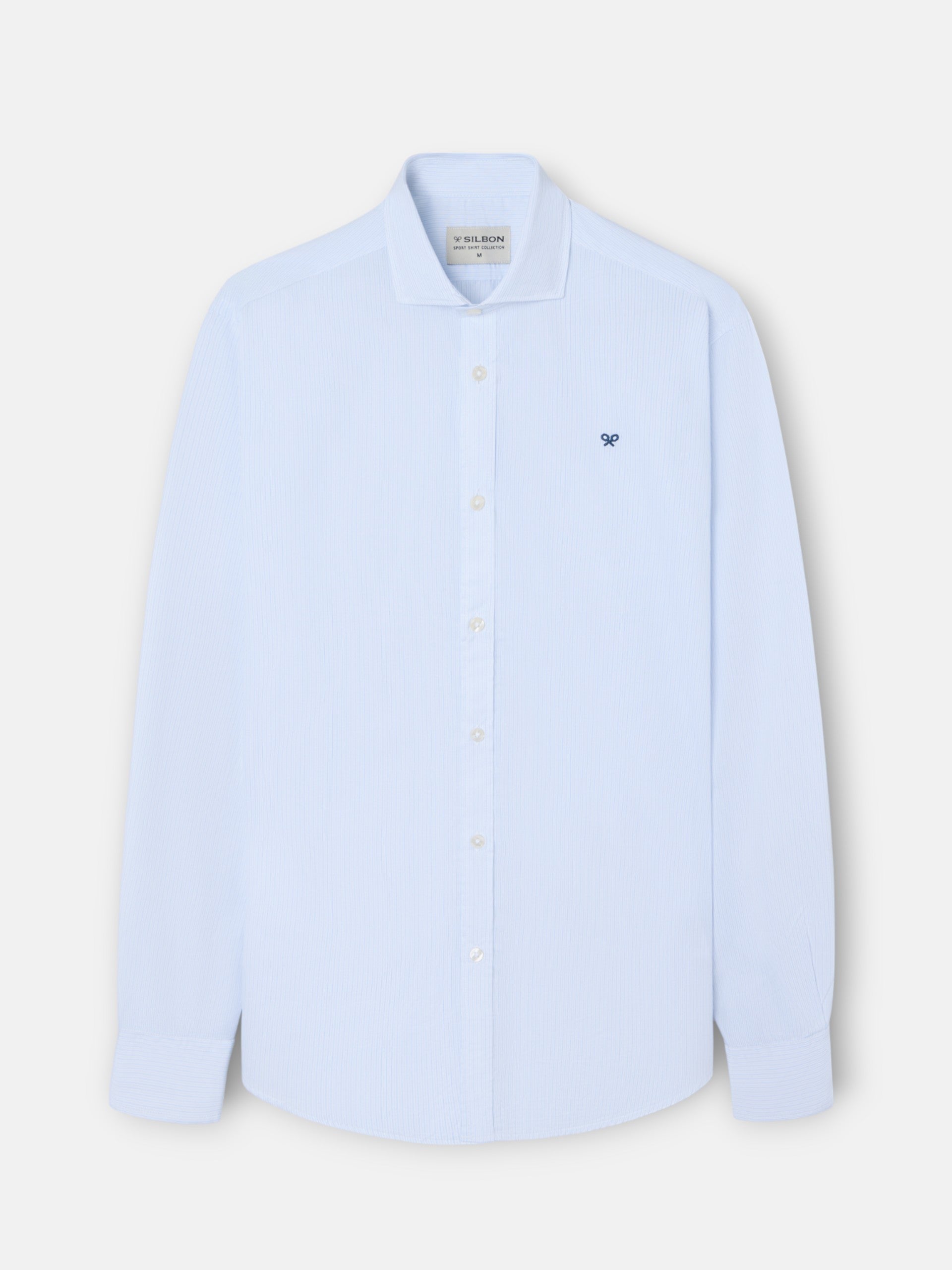 Camisa sport classic mini raya celeste