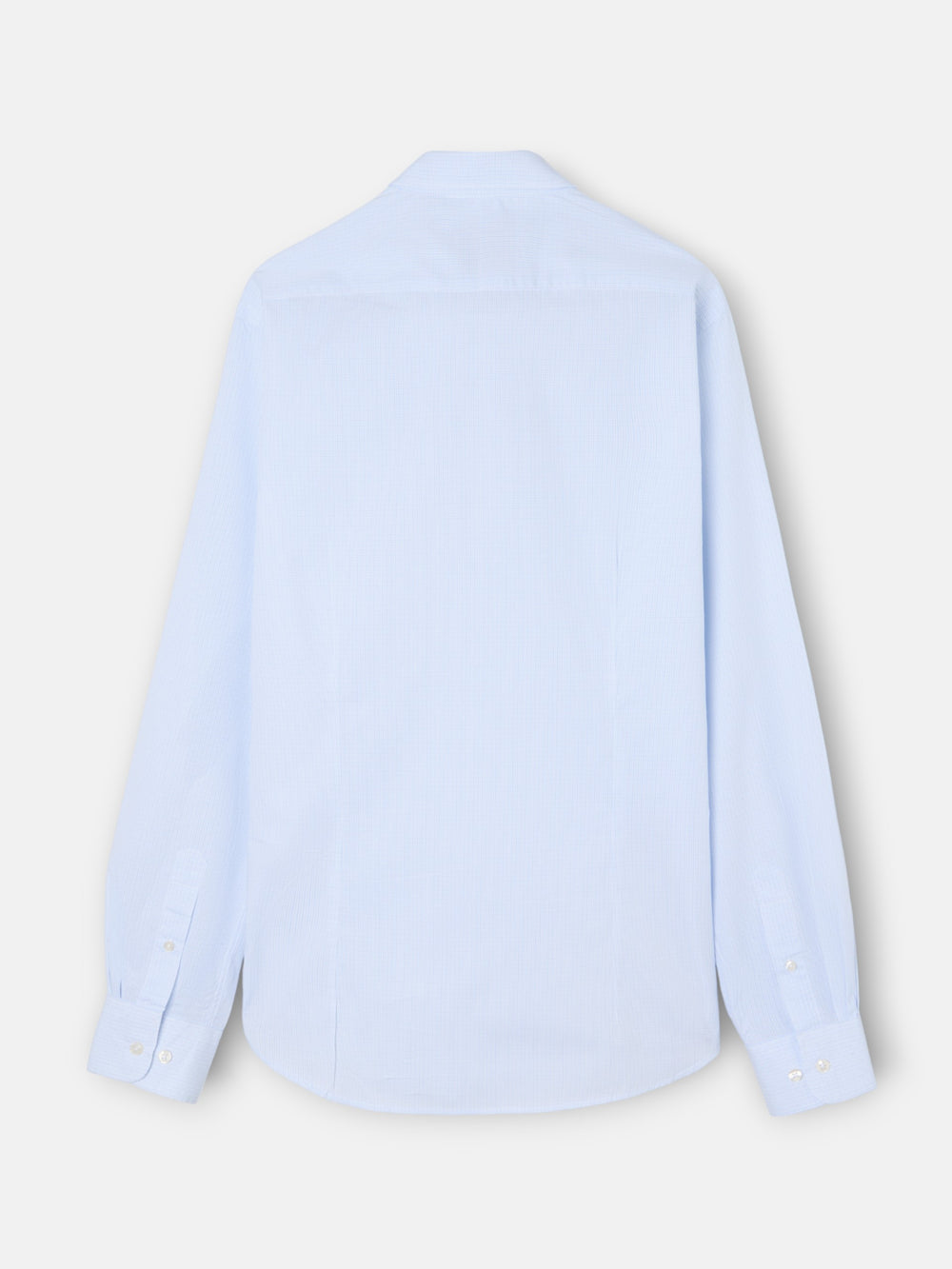 Chemise sport classique à petits carreaux bleu ciel