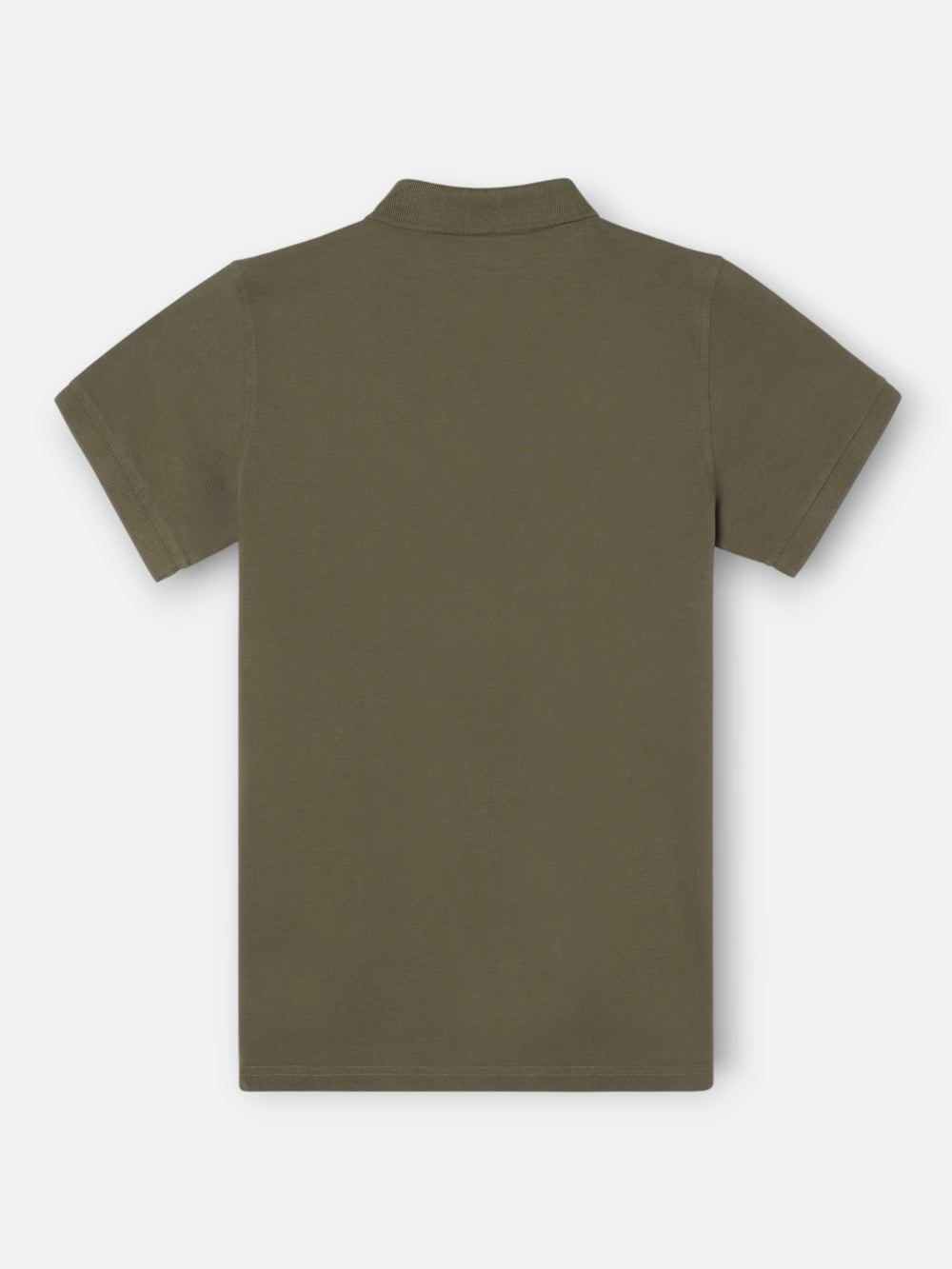 Polo clássico liso verde escuro