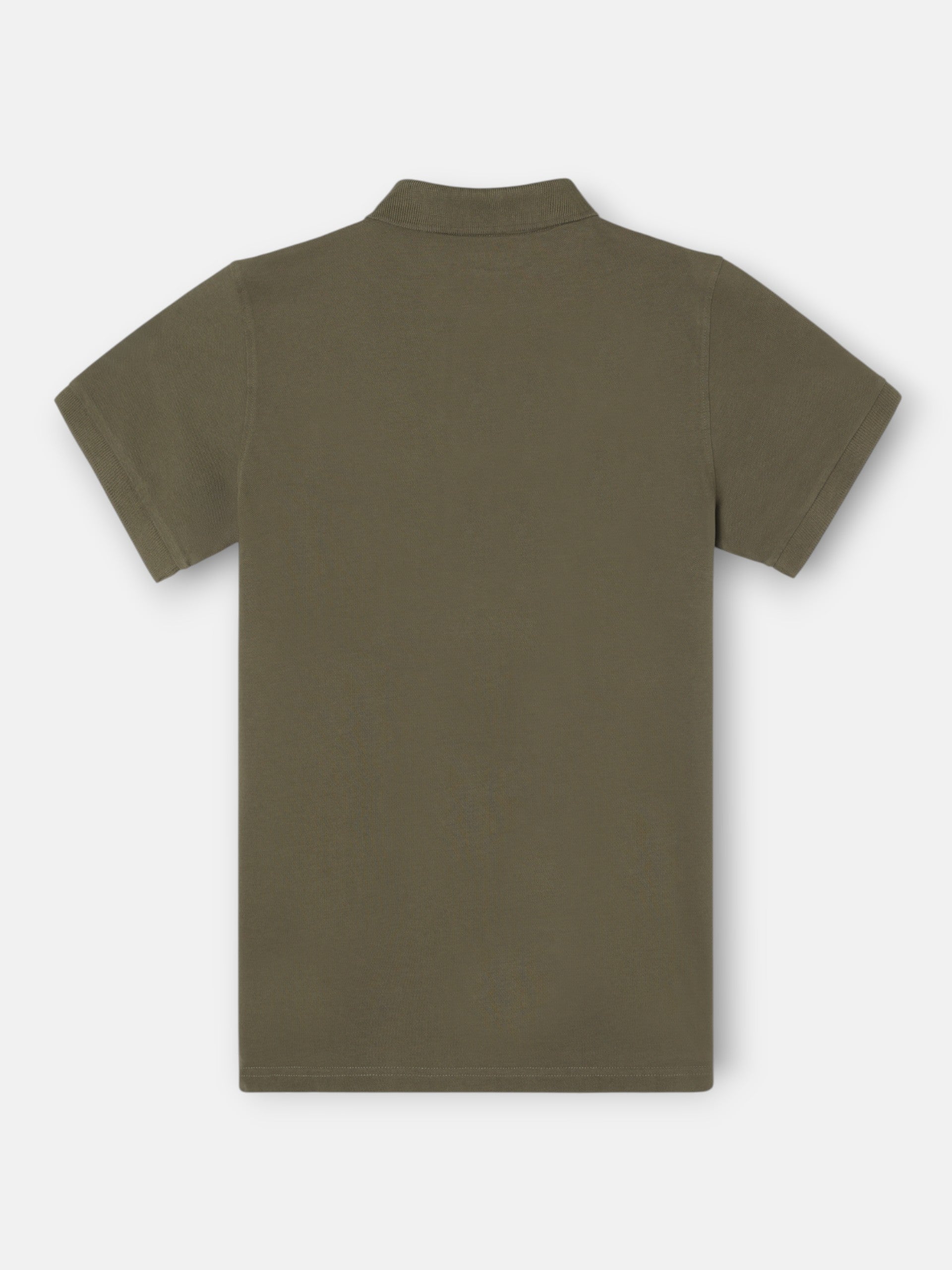 Polo clasico liso verde oscuro