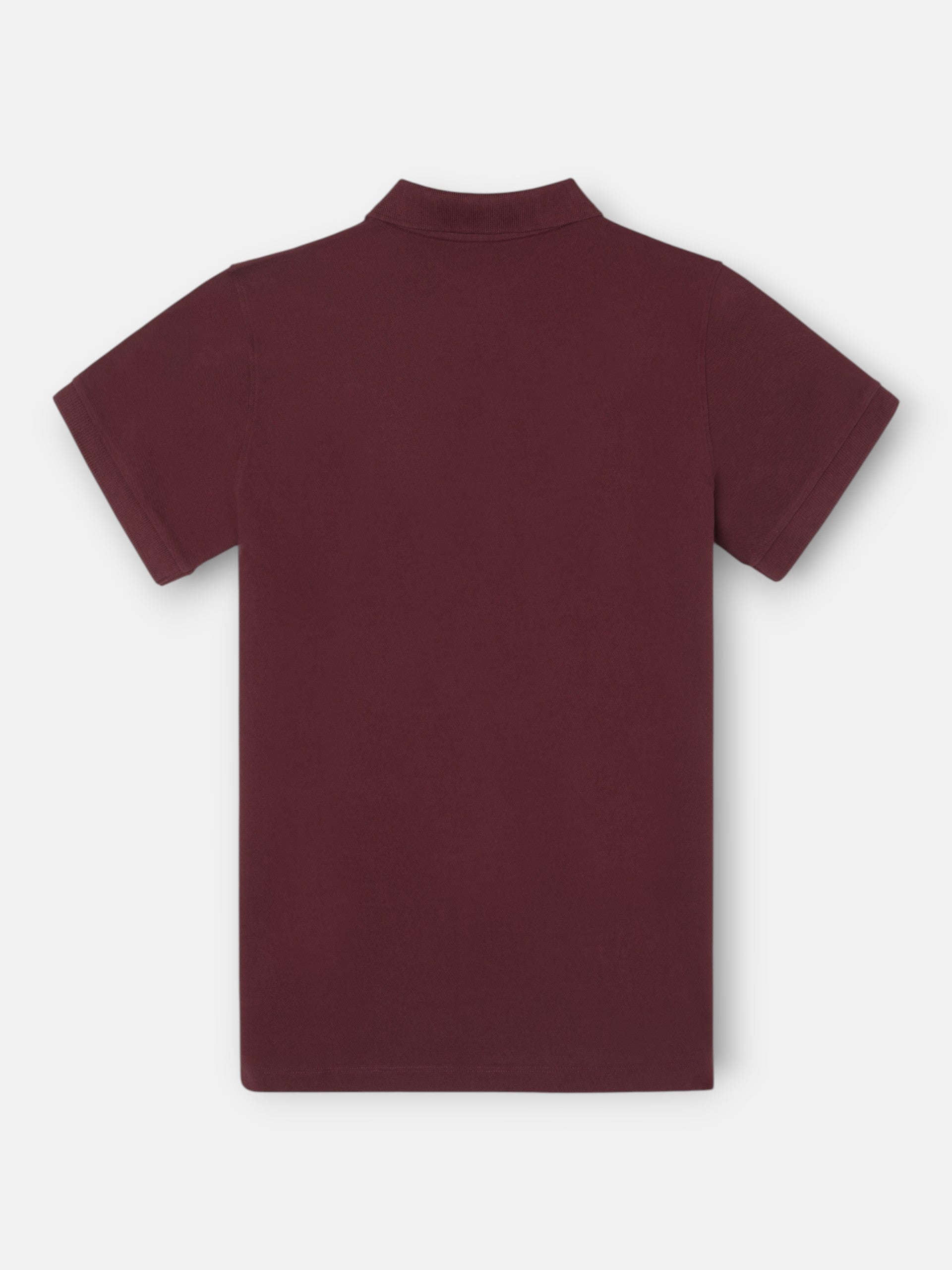 Polo clasico liso burdeos