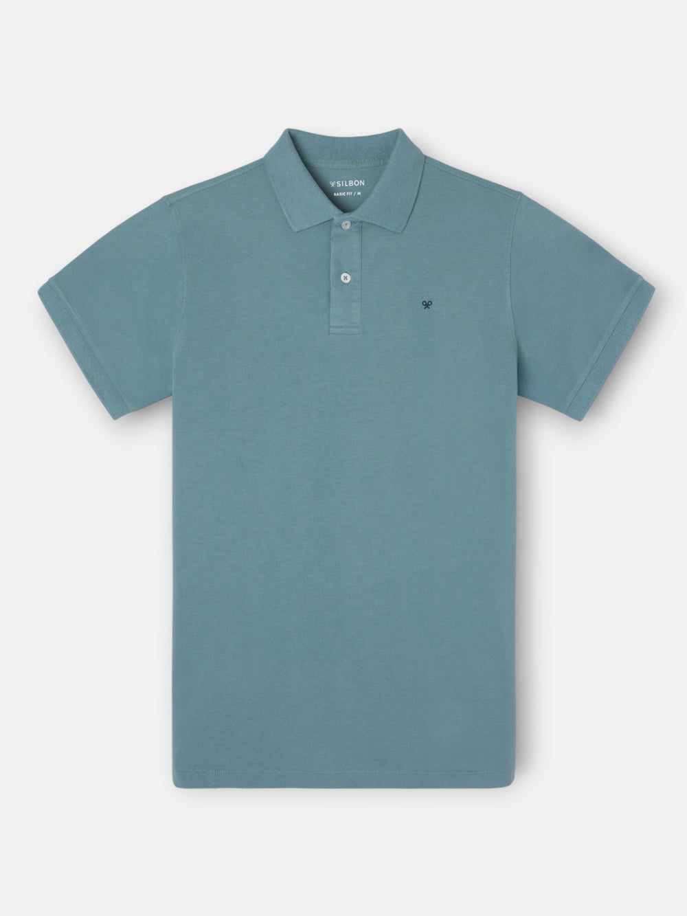 Polo classique uni pétrole