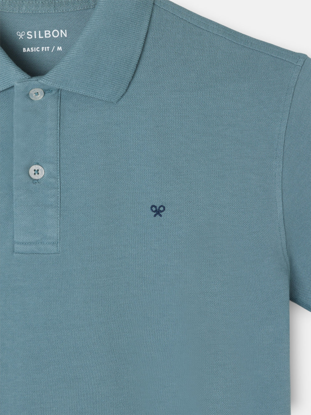 Polo classique uni pétrole