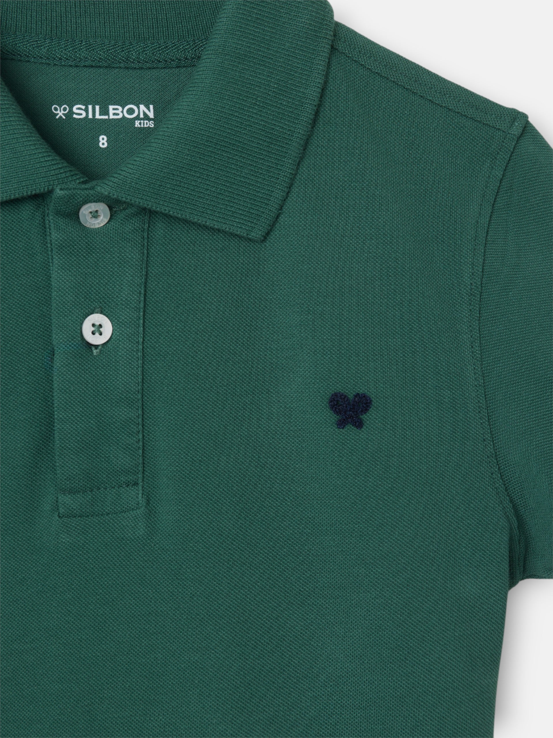 Polo enfant classique raquette verte