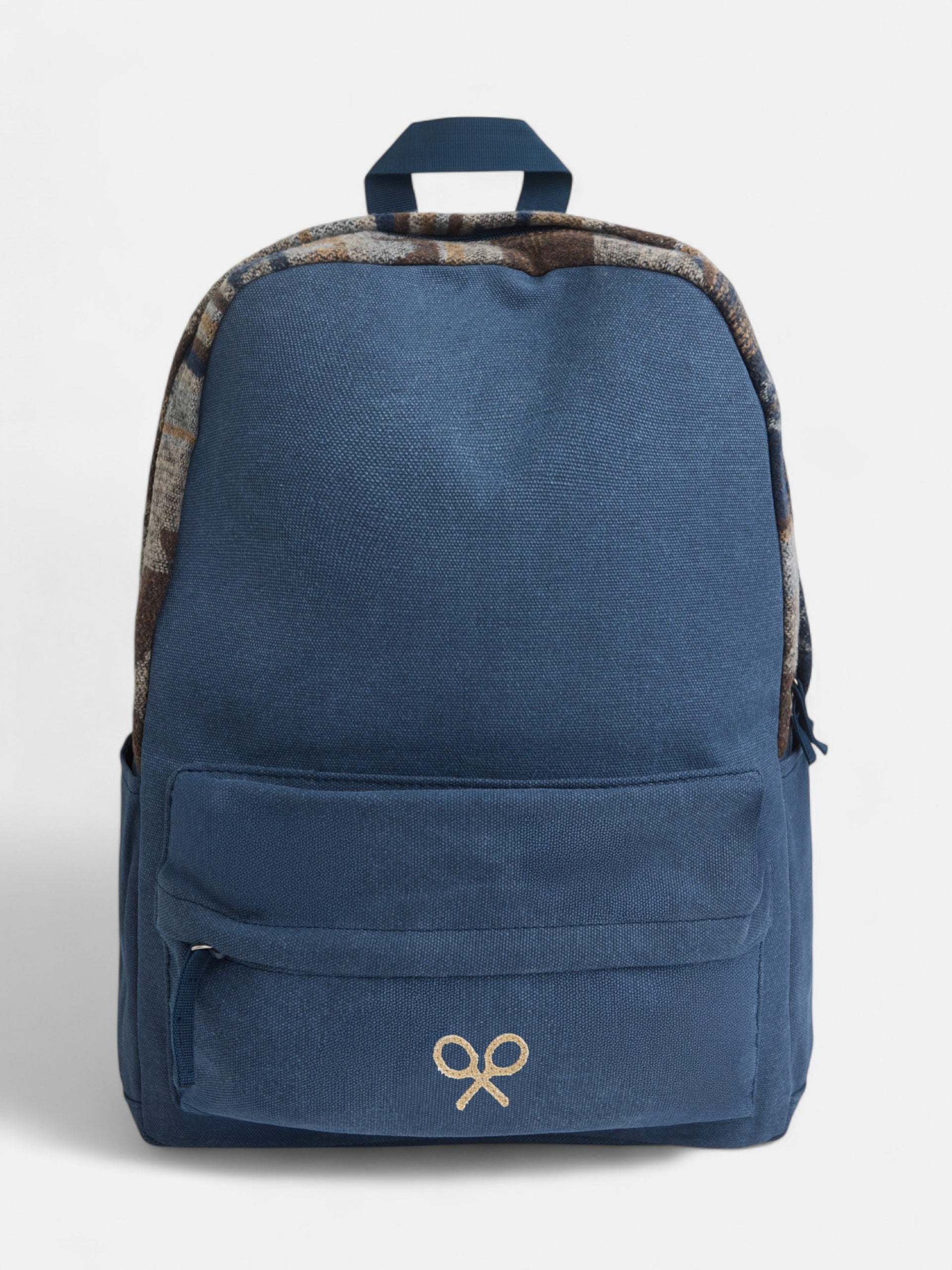 Mochila sport tejido etnico azul marino
