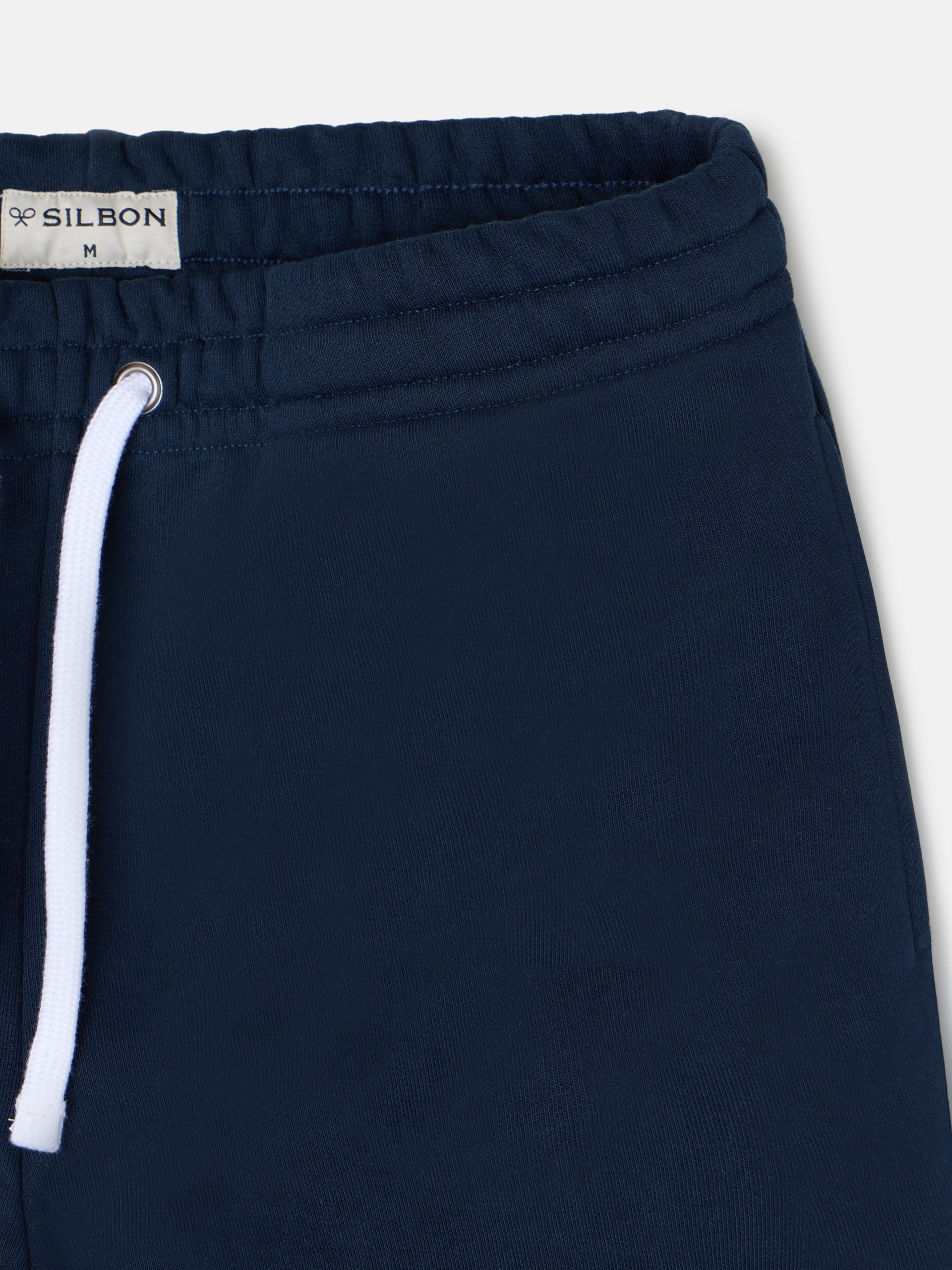 Navy blue sports Bermuda shorts