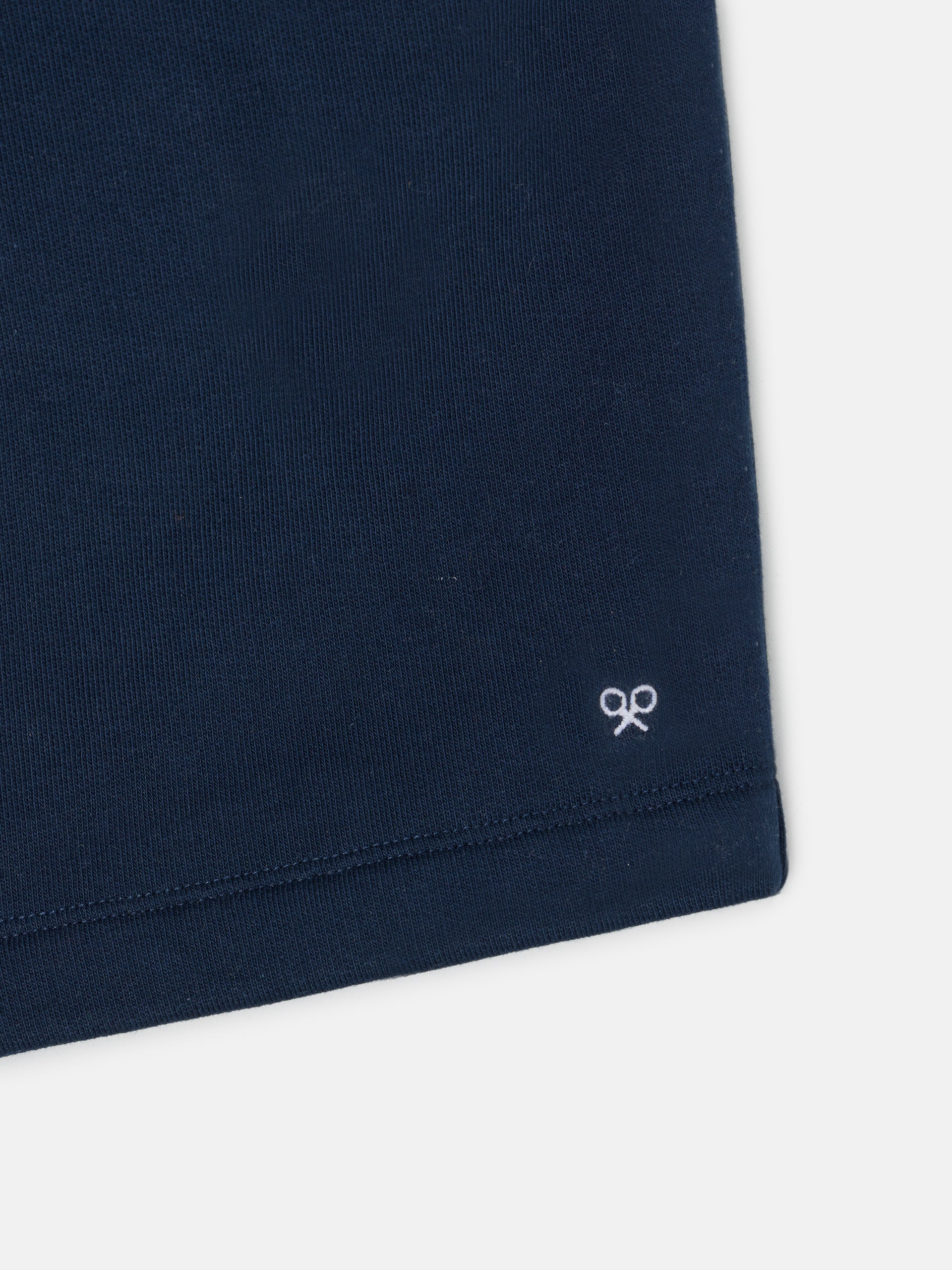 Navy blue sports Bermuda shorts