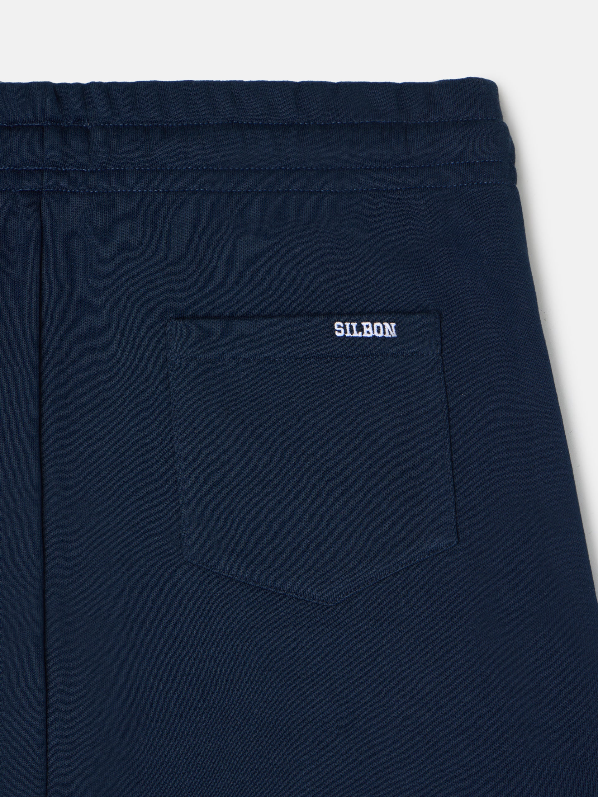 Navy blue sports Bermuda shorts