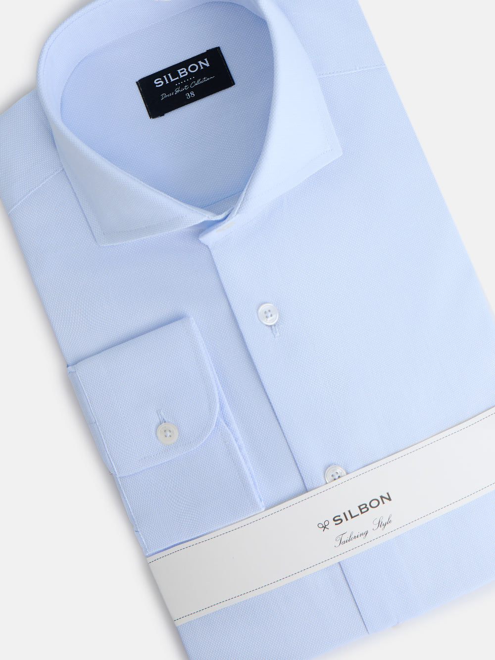 Light blue structured dress shirt