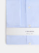 Camisa vestir mini rayas puño doble celeste
