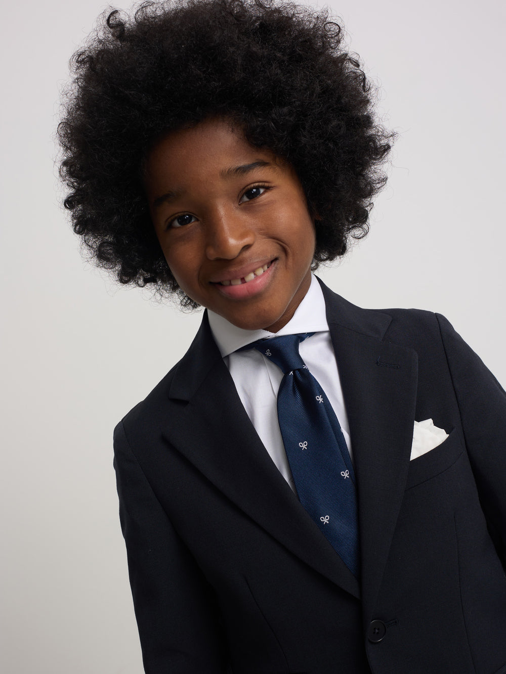 Veste blazer classique enfant bleu marine