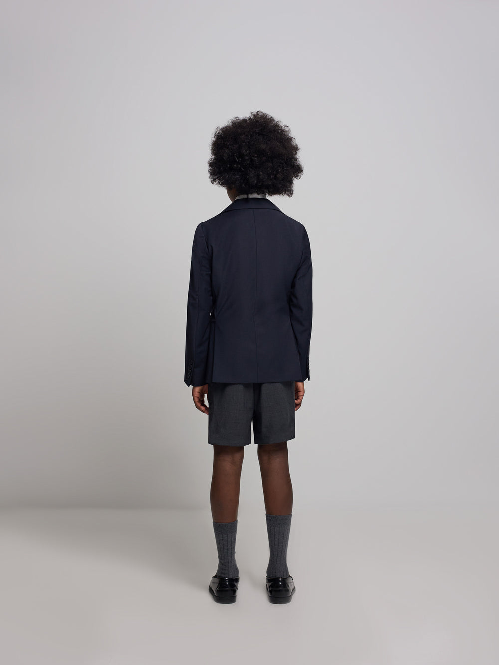 Veste croisée classique bleu marine pour enfants