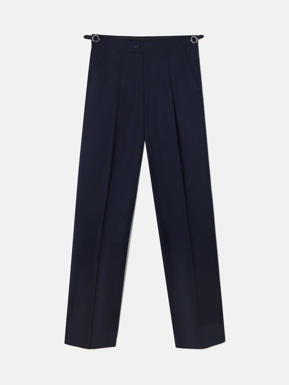Pantalon chaque chevron bleu marine