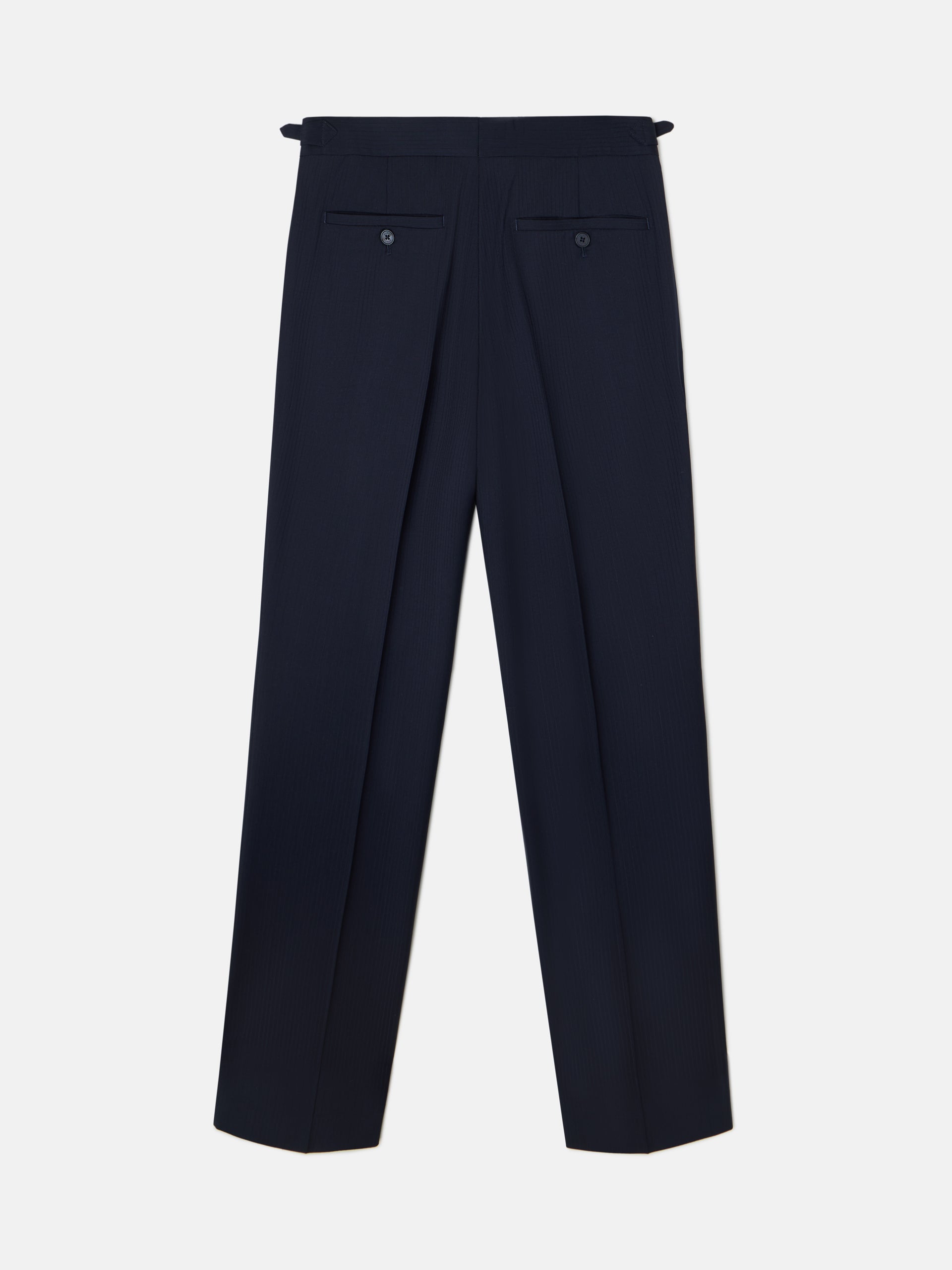 Pantalon chaque chevron bleu marine