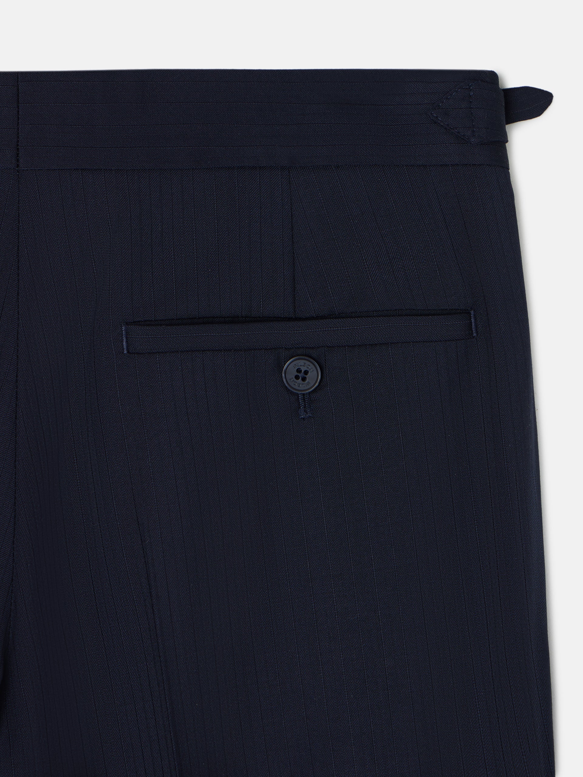 Pantalon chaque chevron bleu marine